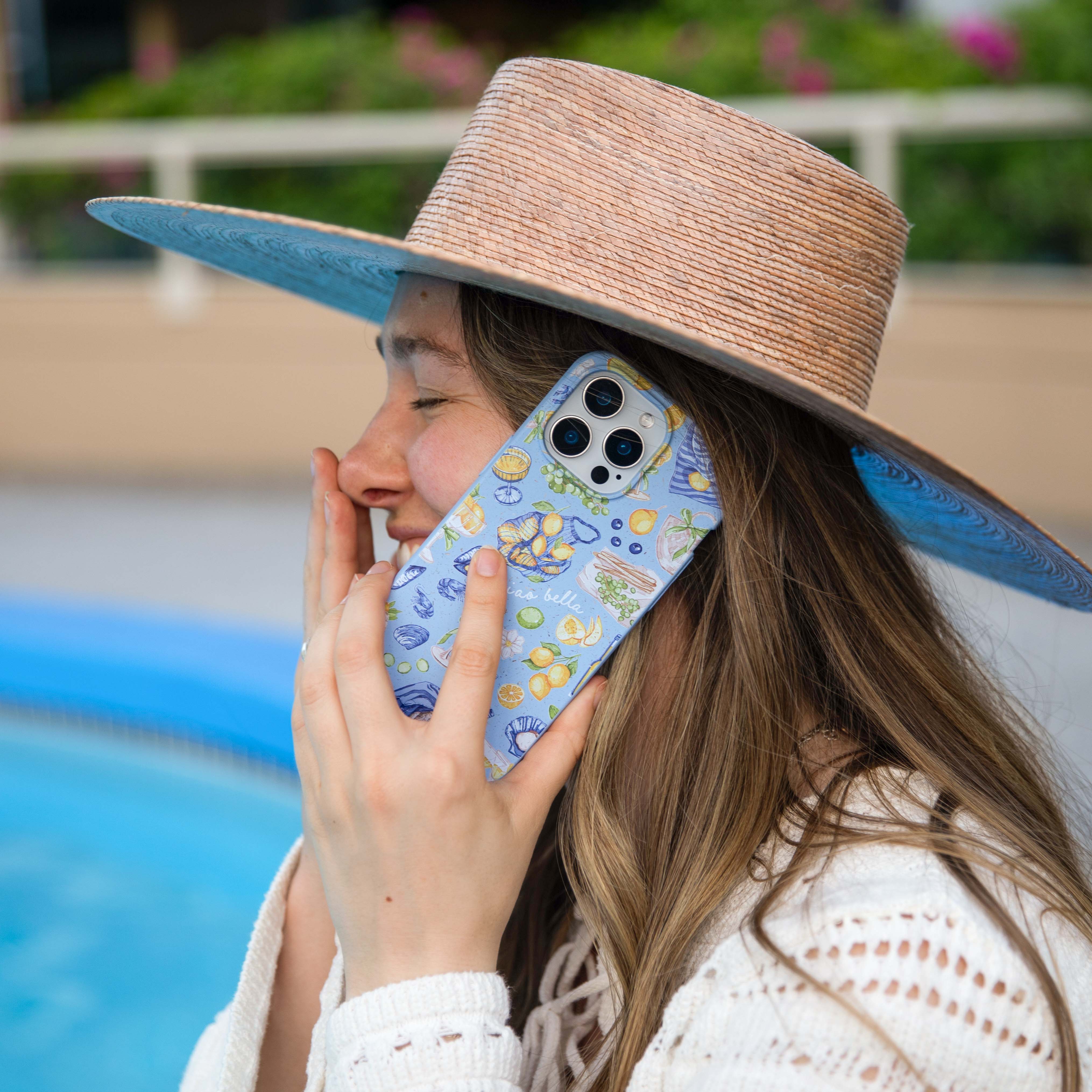 Powder Blue Ciao Bella Google Pixel 8 Case - Image 2