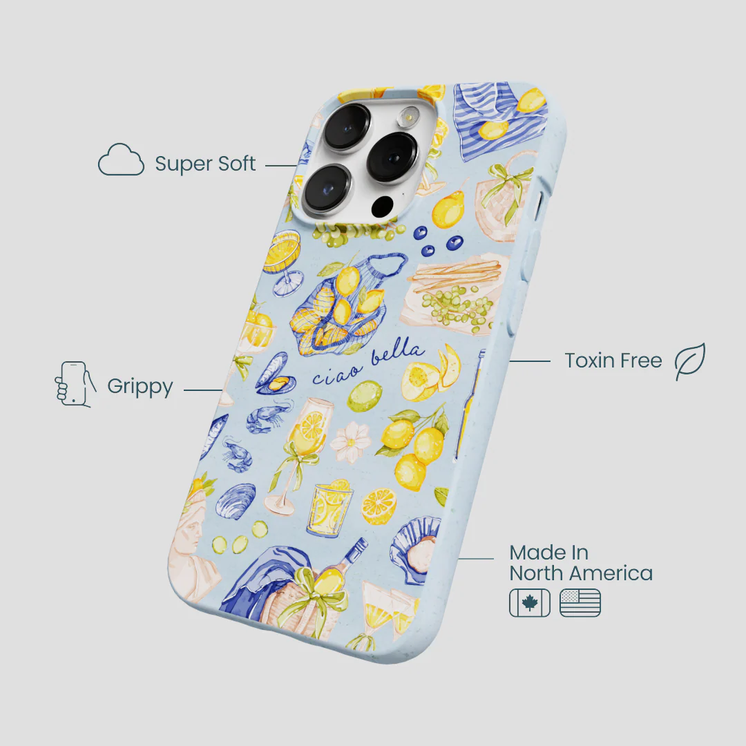 Powder Blue Ciao Bella iPhone 13 Pro Max Case - Image 4