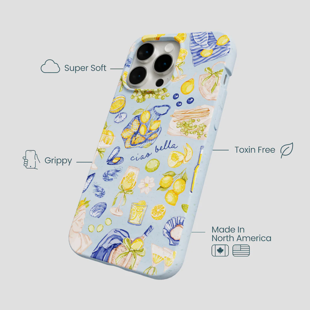 Powder Blue Ciao Bella iPhone 14 Pro Max Case - Image 4