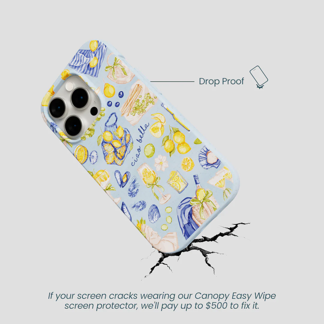 Powder Blue Ciao Bella iPhone 15 Pro Case - Image 5