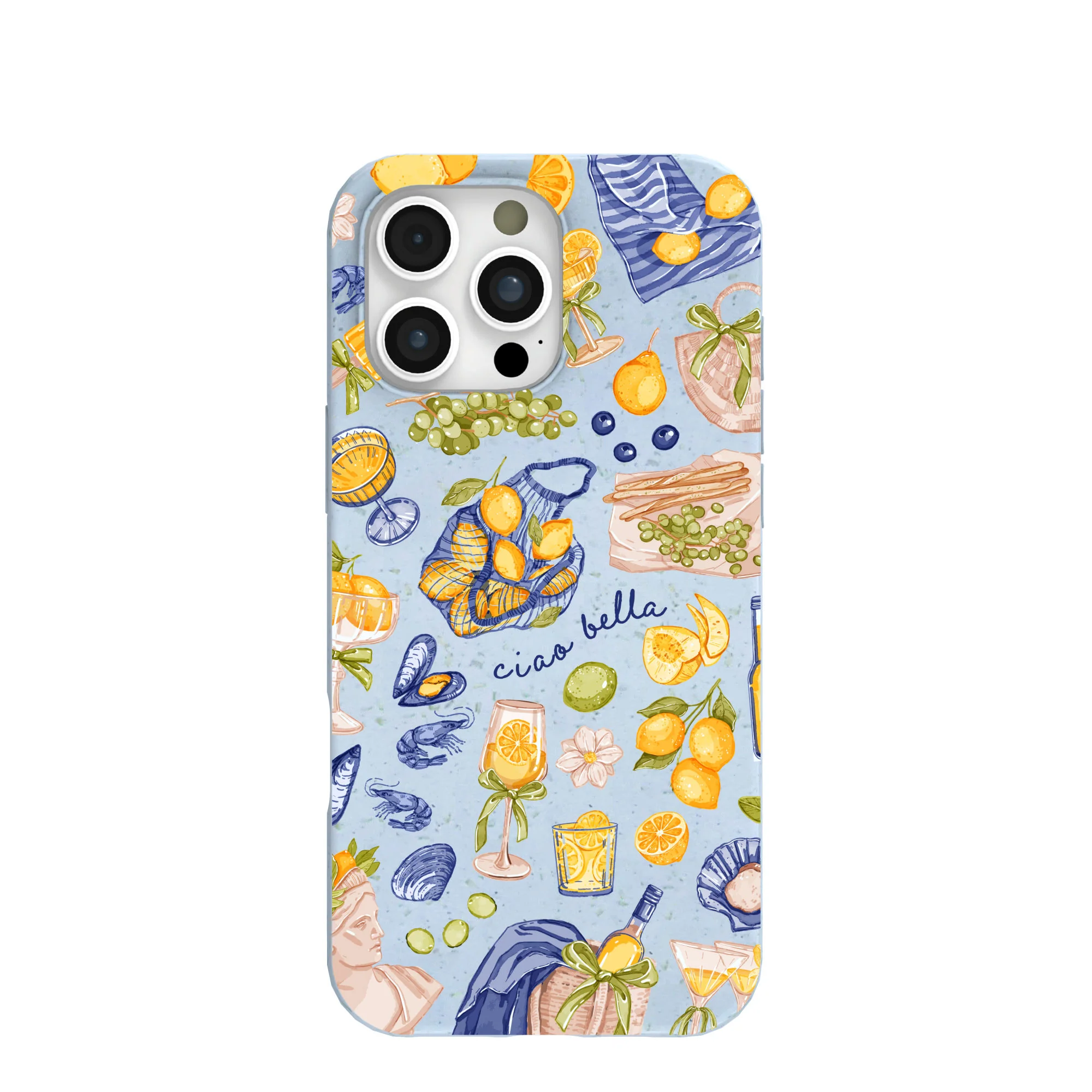 Powder Blue Ciao Bella iPhone 16 Pro Max Case