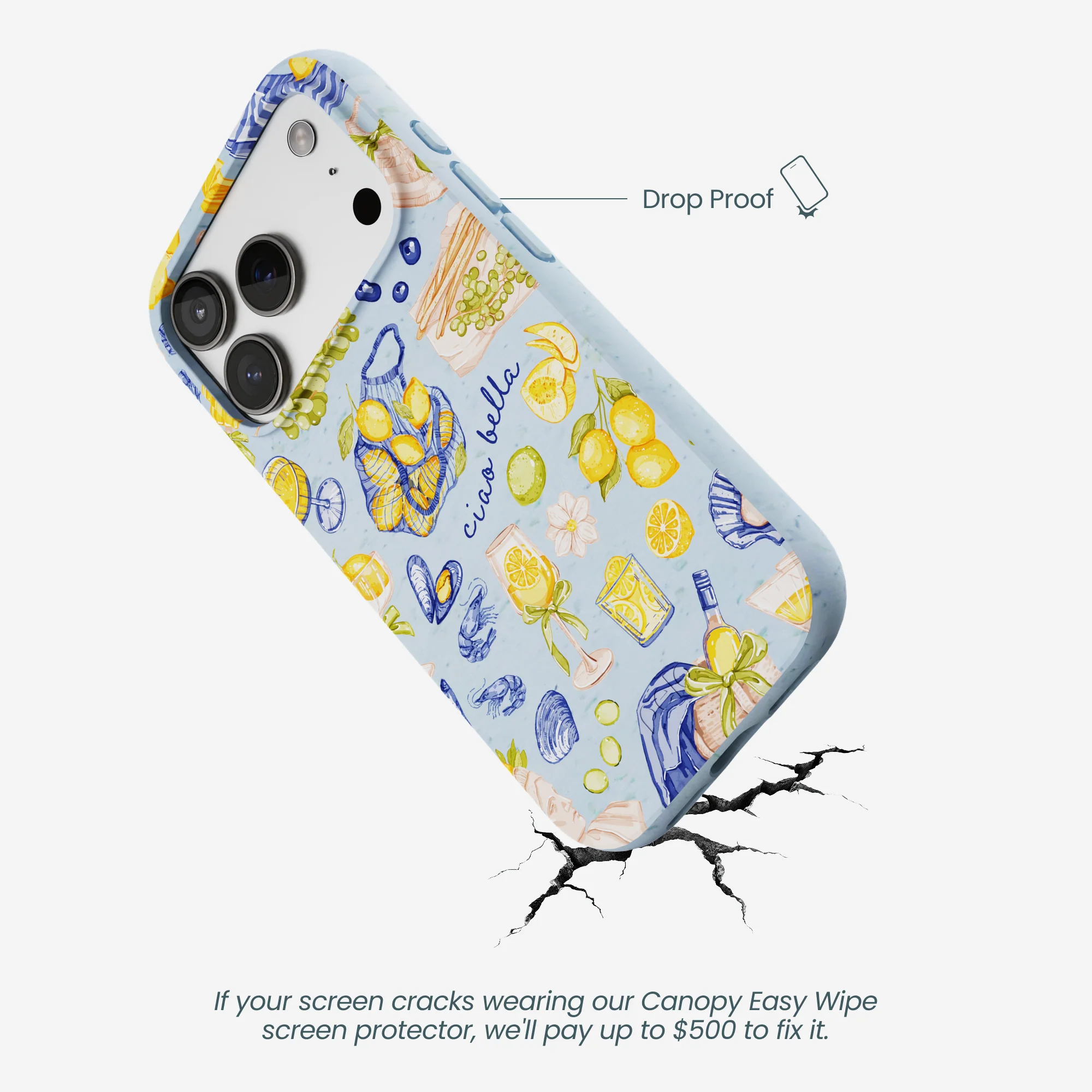 Powder Blue Ciao Bella iPhone 17 Pro Case - Image 5