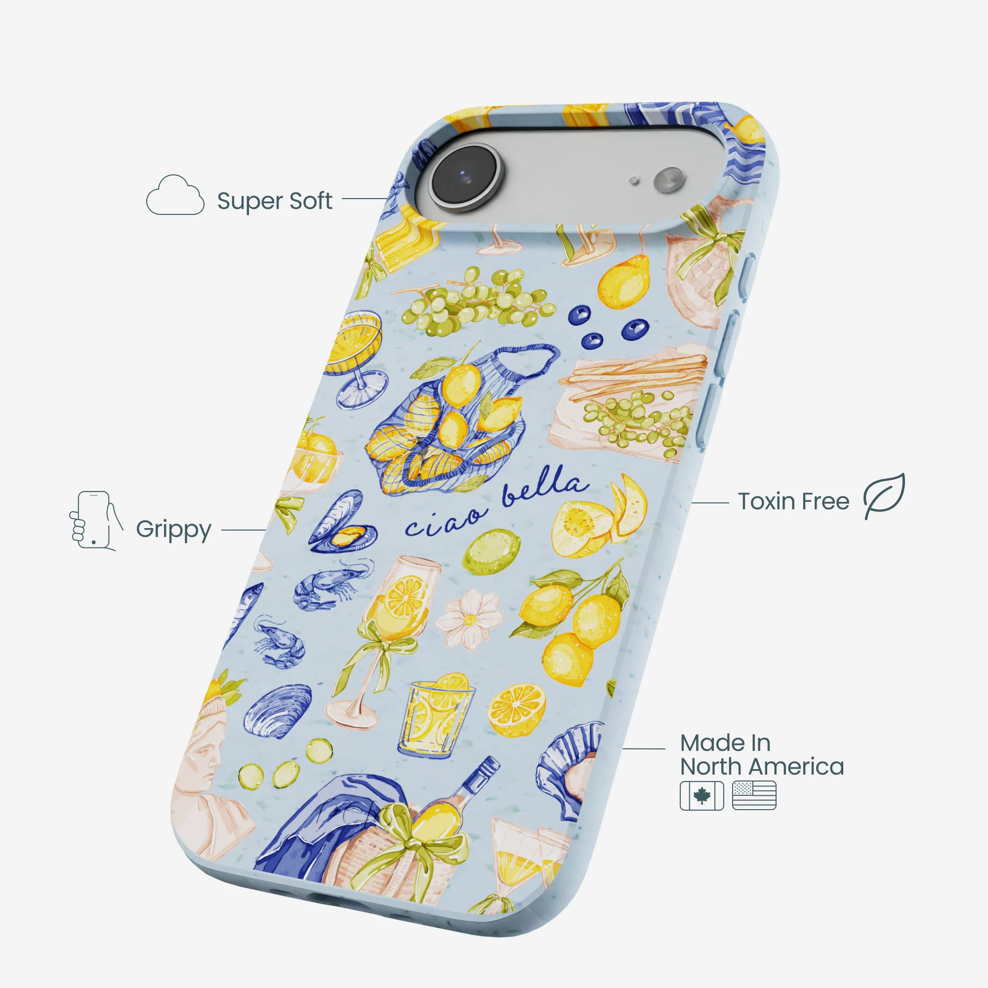 Powder Blue Ciao Bella iPhone Air Case - Image 4