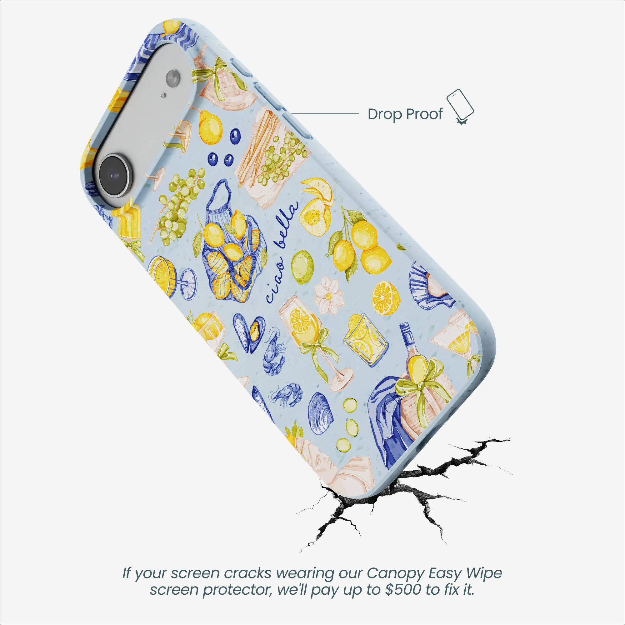 Powder Blue Ciao Bella iPhone Air Case - Image 5