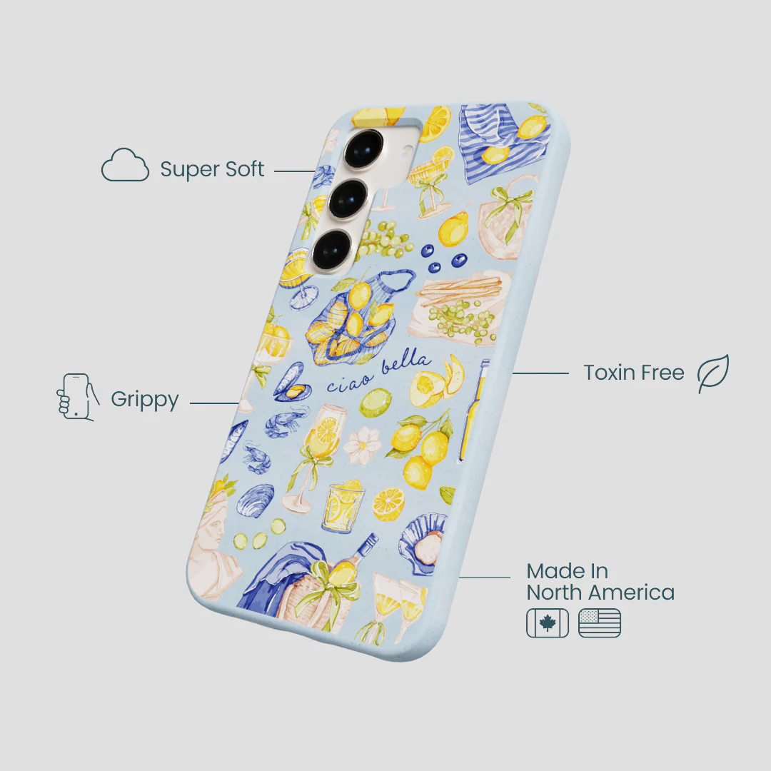 Powder Blue Ciao Bella Samsung Galaxy S23 Case - Image 4