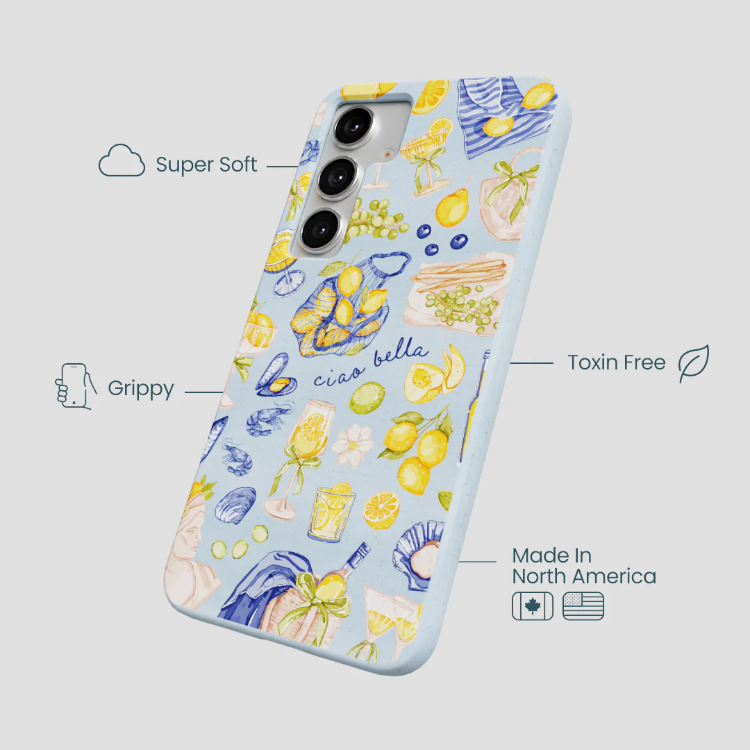 Powder Blue Ciao Bella Samsung Galaxy S25+(Plus) Case - Image 4