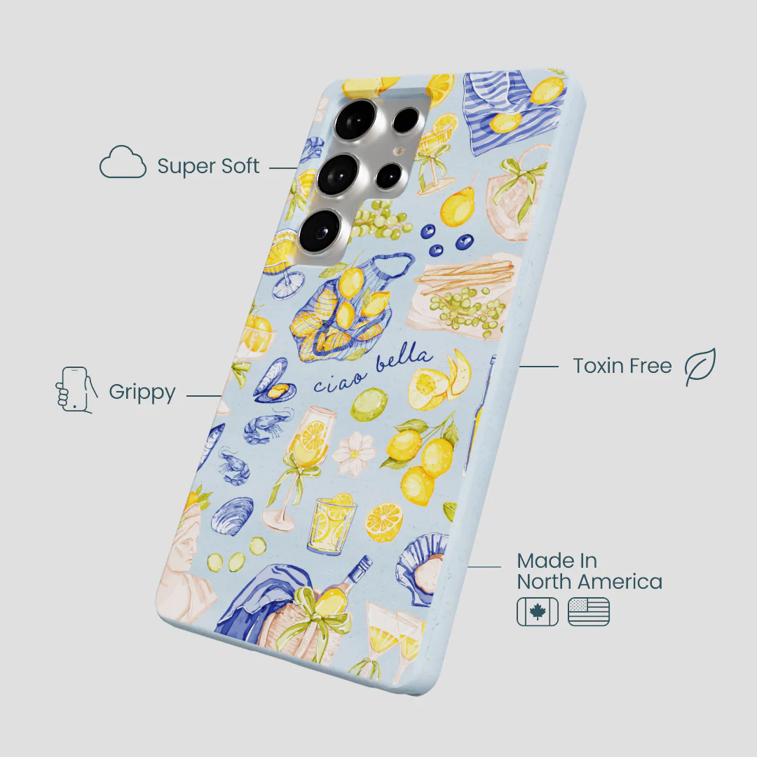 Powder Blue Ciao Bella Samsung Galaxy S25 Ultra Case - Image 4