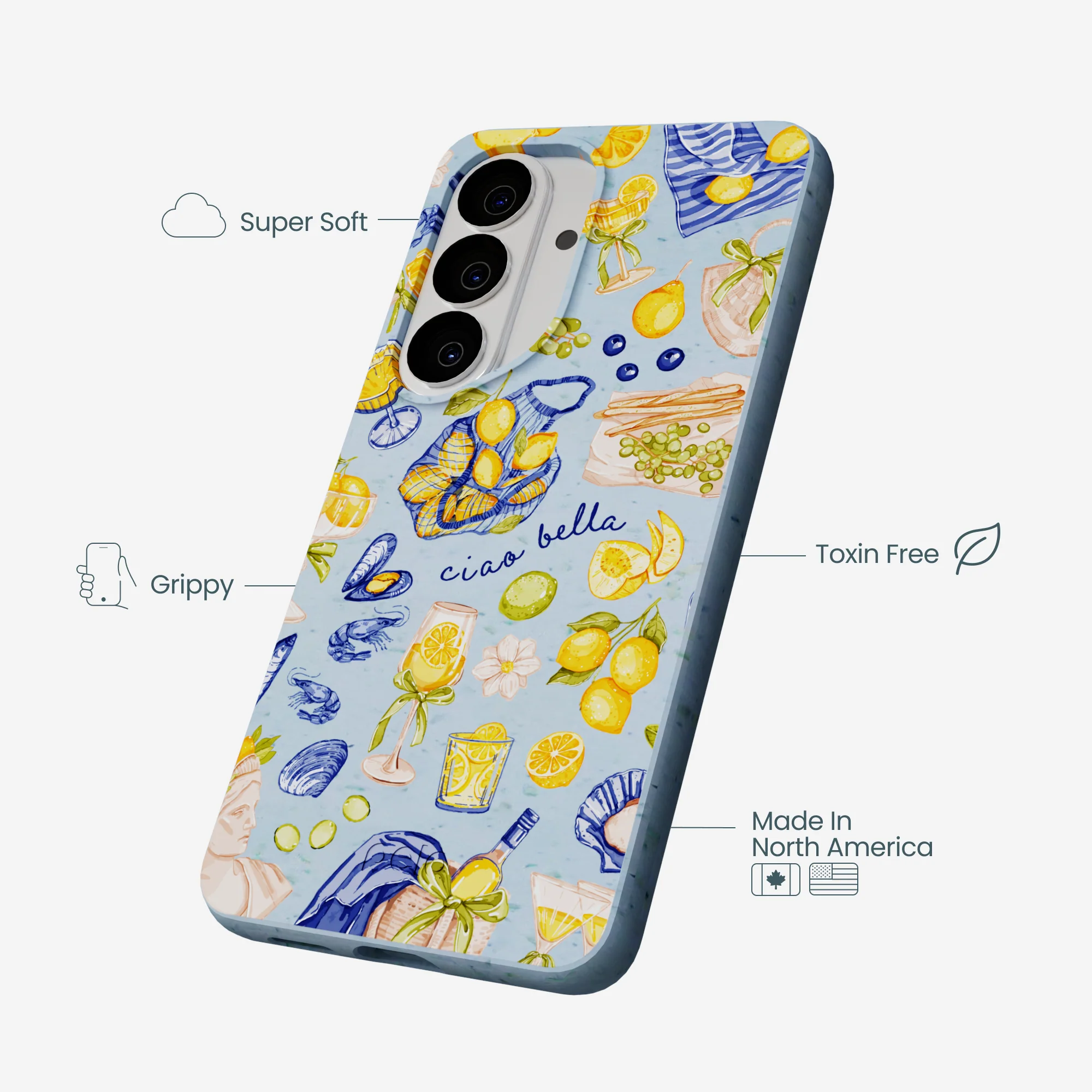 Powder Blue Ciao Bella Samsung Galaxy S26 Case - Image 4