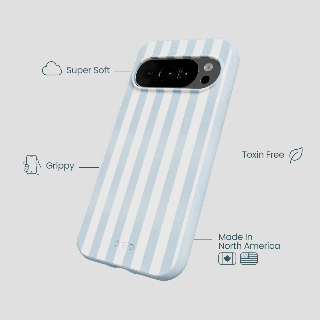Powder Blue Cloud Stripes Google Pixel 10/10 Pro Case - Image 4
