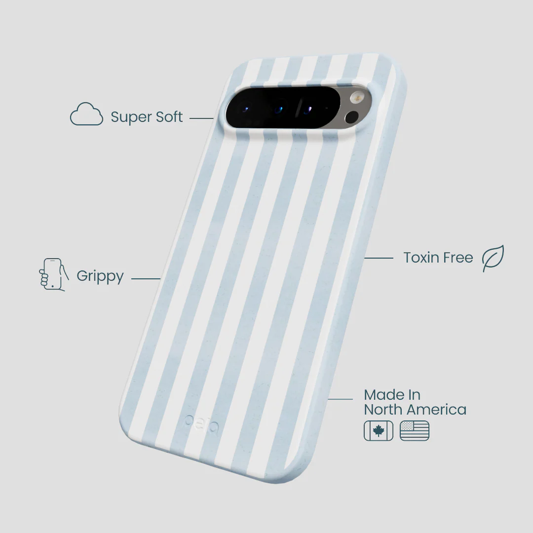 Powder Blue Cloud Stripes Google Pixel 9 Pro XL Case - Image 4