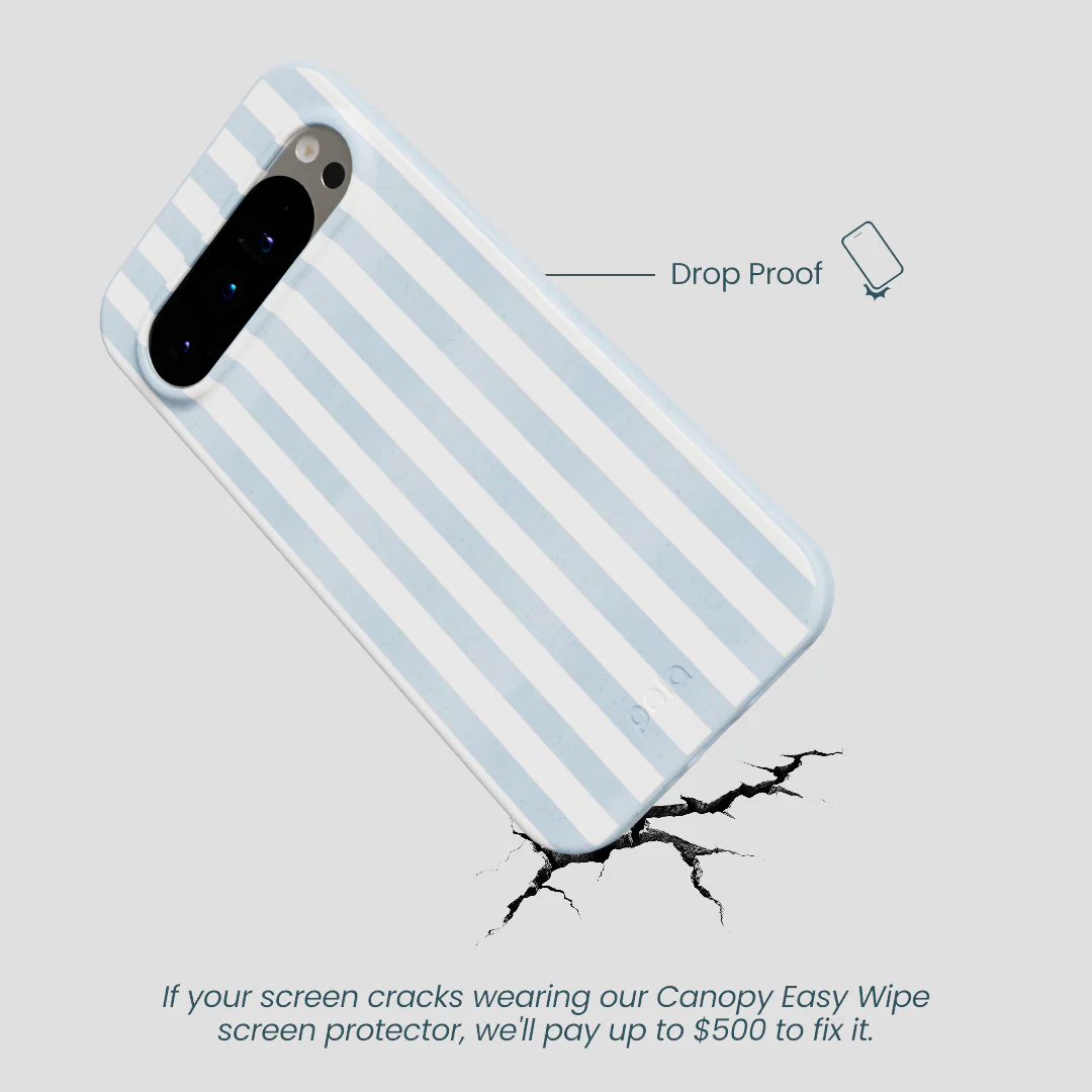 Powder Blue Cloud Stripes Google Pixel 9 Pro XL Case - Image 5