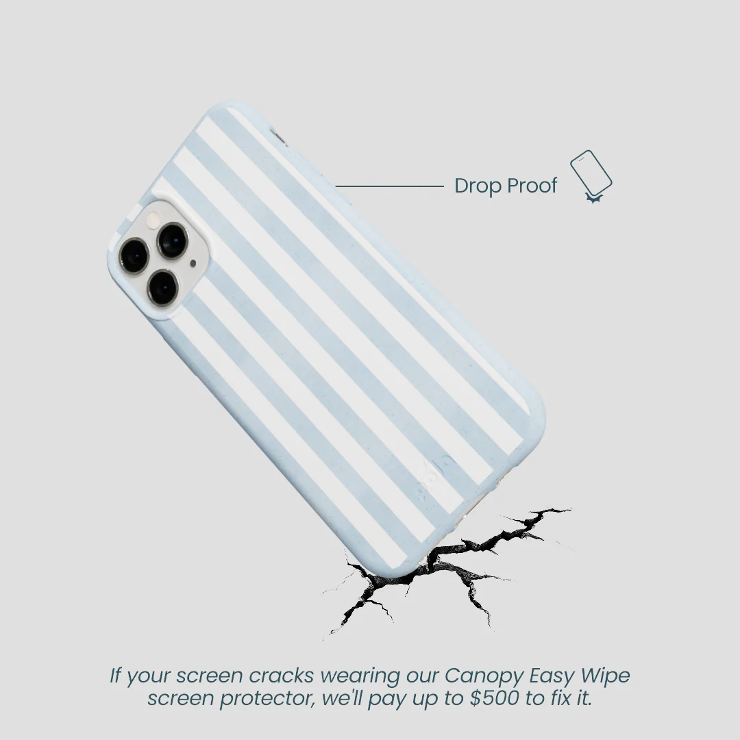 Powder Blue Cloud Stripes iPhone 11 Pro Case - Image 5