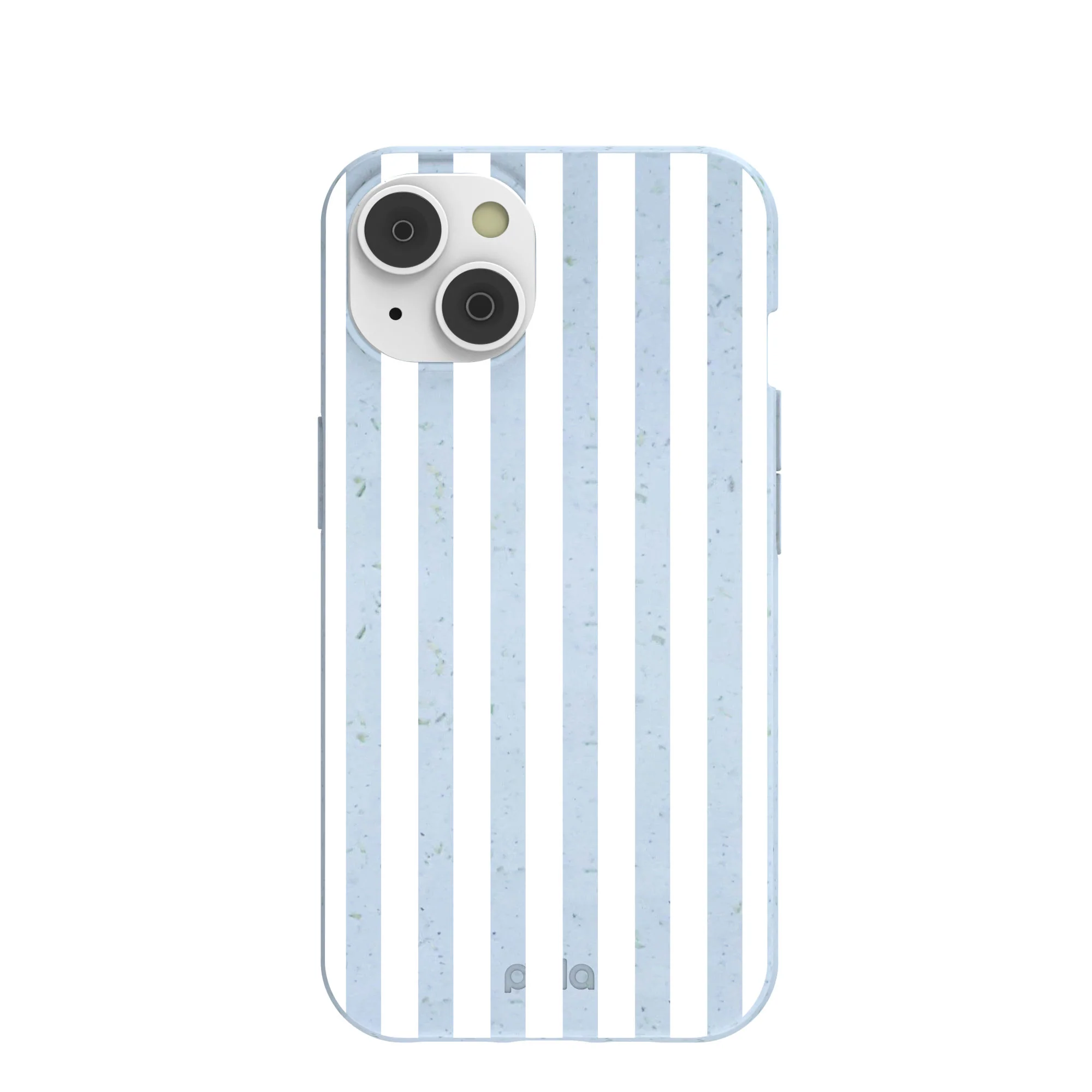 Powder Blue Cloud Stripes iPhone 14 Case