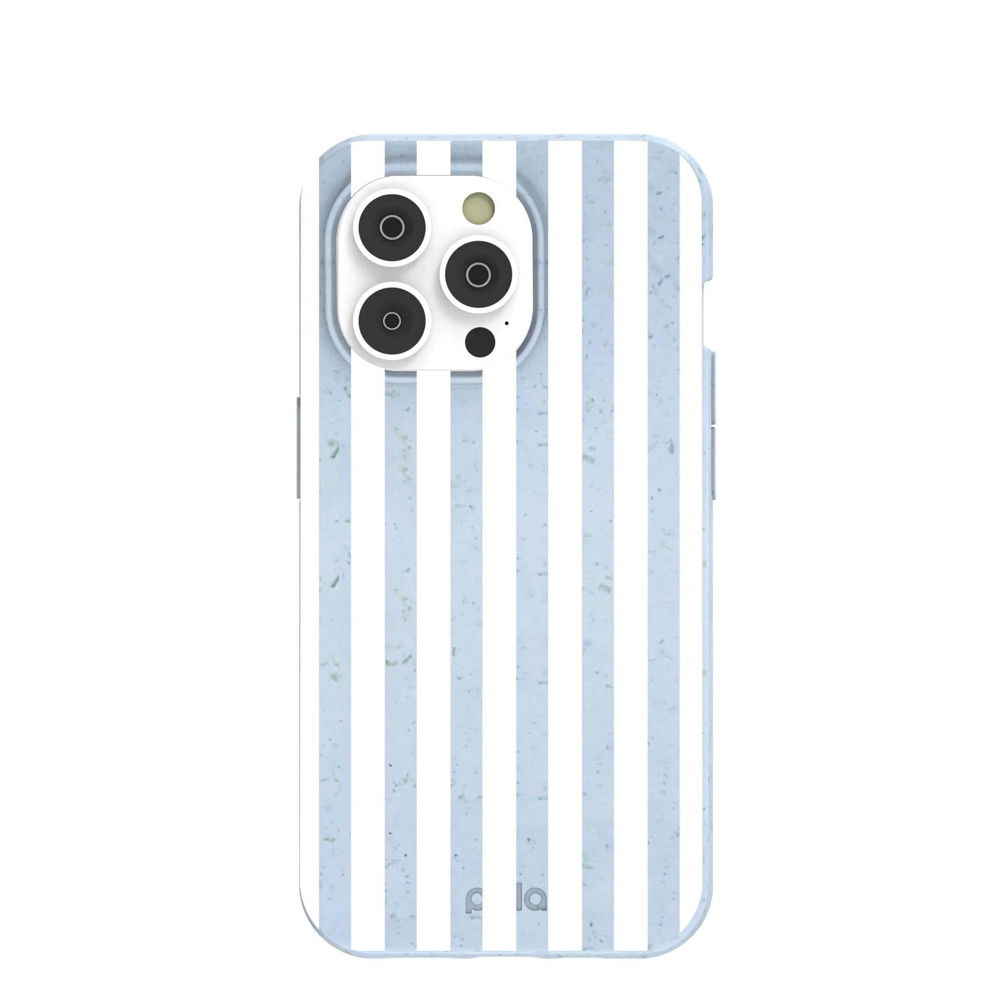 Powder Blue Cloud Stripes iPhone 14 Pro Case