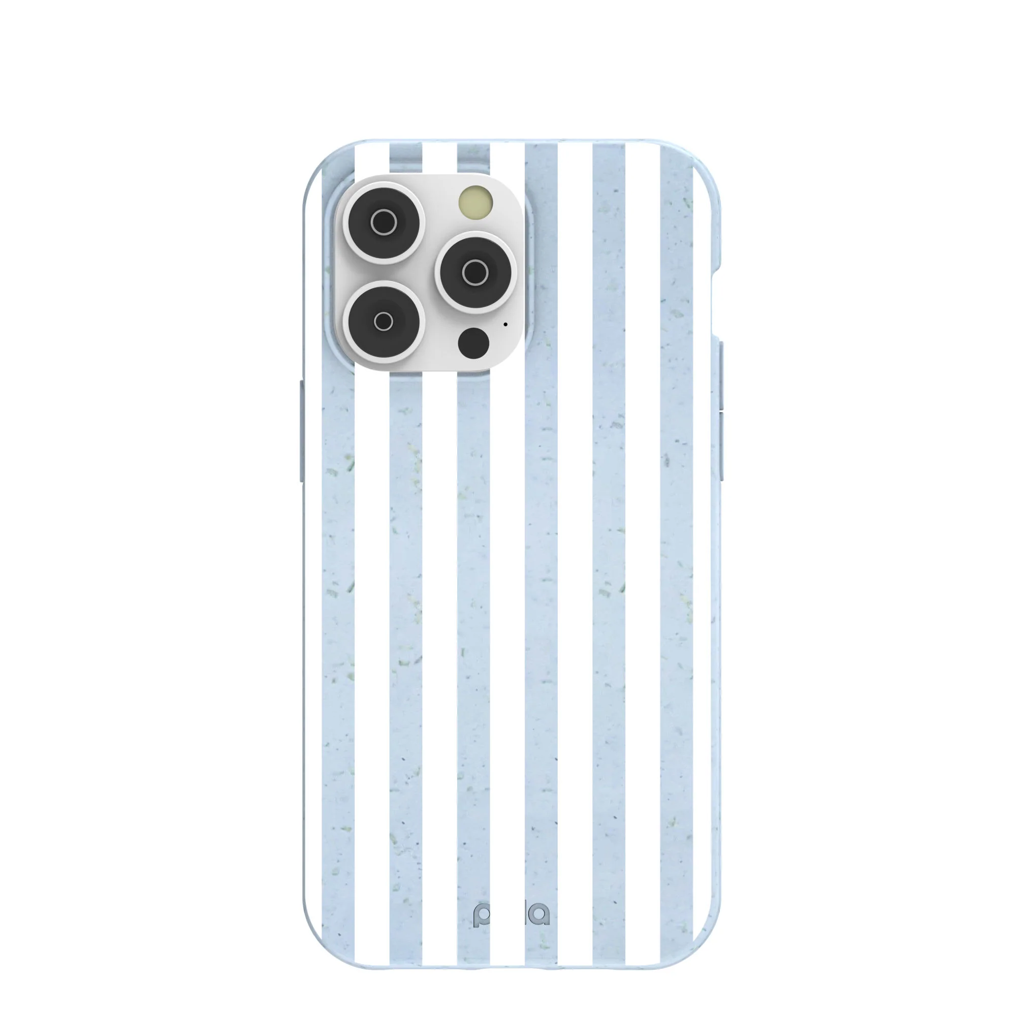 Powder Blue Cloud Stripes iPhone 14 Pro Max Case