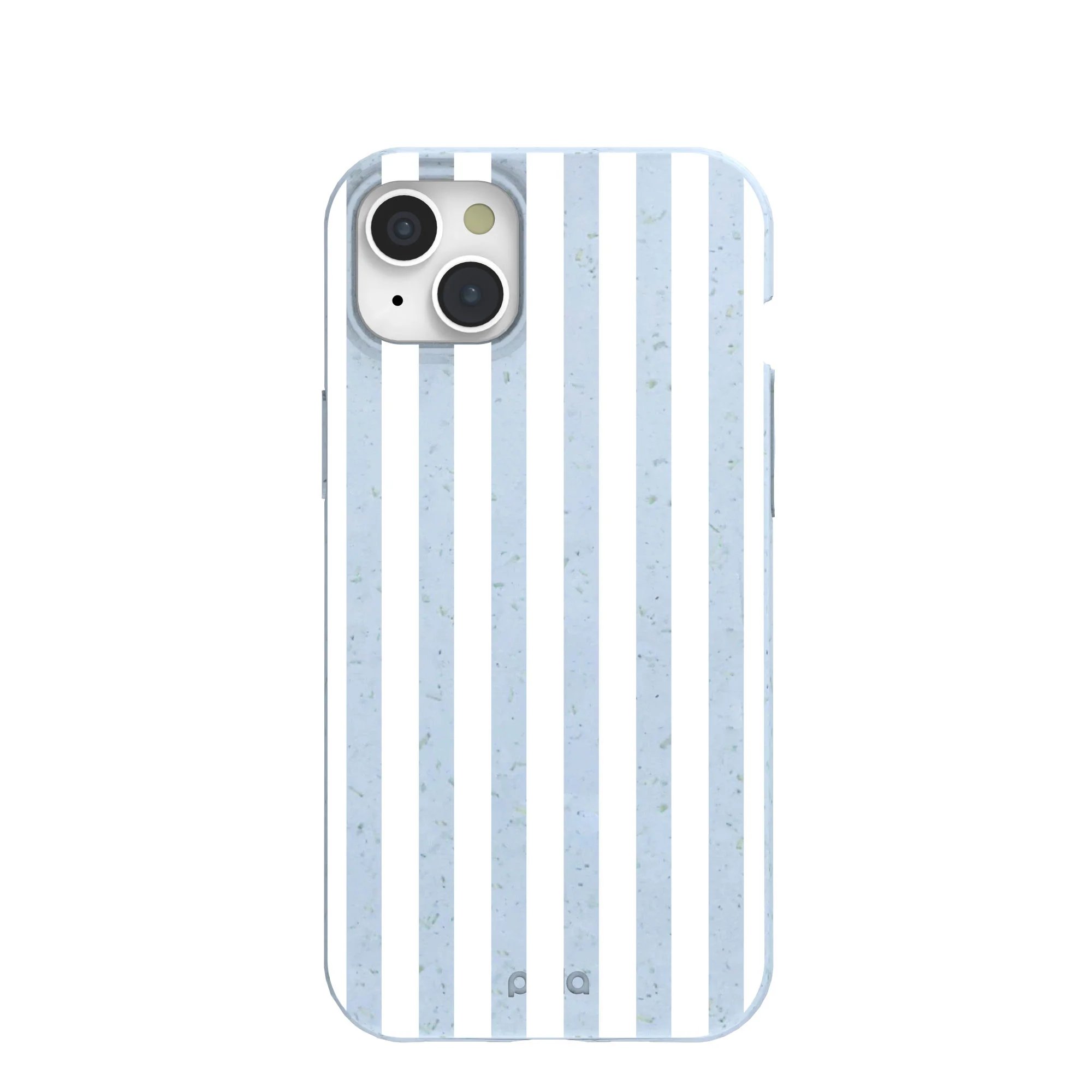 Powder Blue Cloud Stripes iPhone 15 Plus Case
