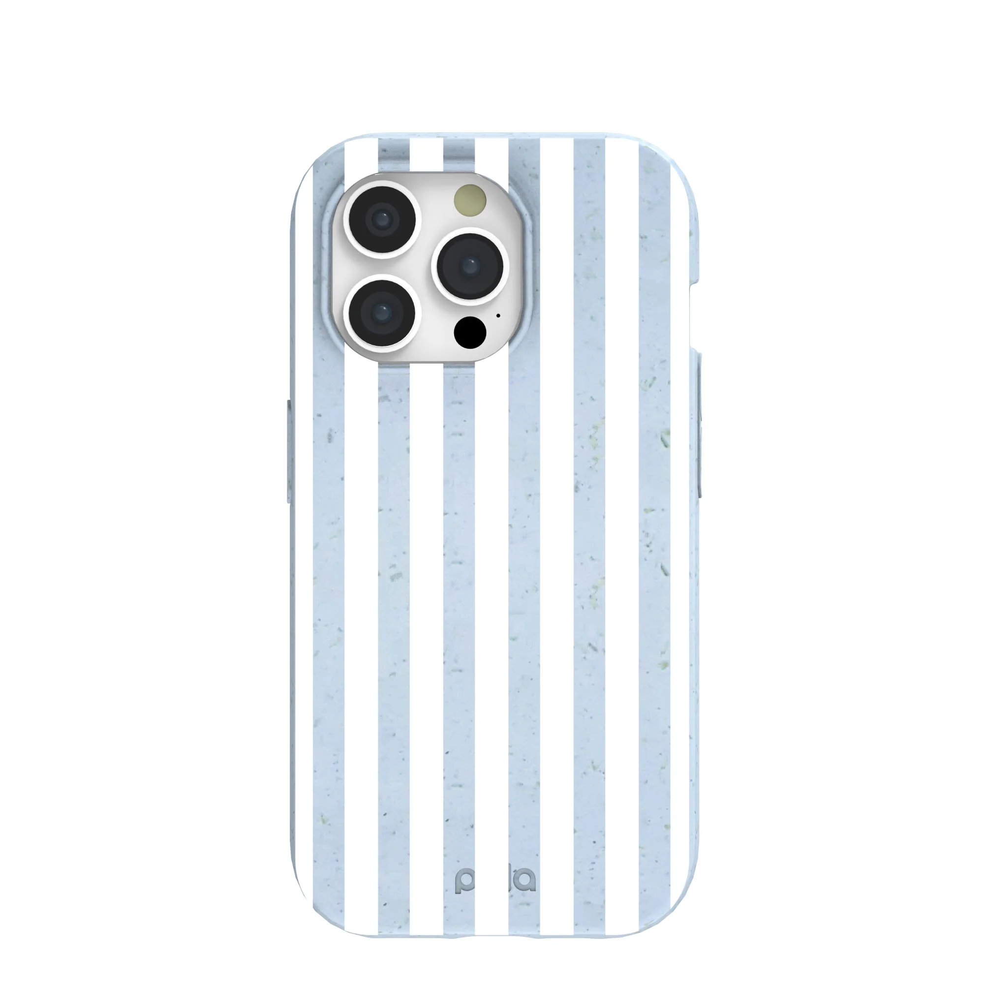 Powder Blue Cloud Stripes iPhone 15 Pro Case