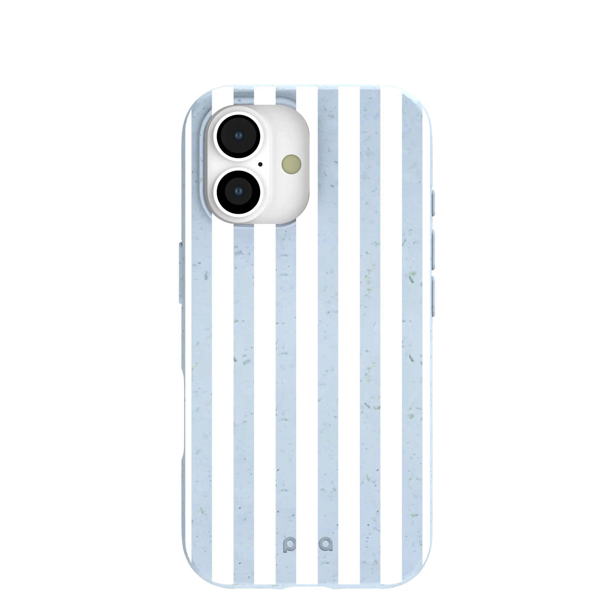 Powder Blue Cloud Stripes iPhone 17 Case