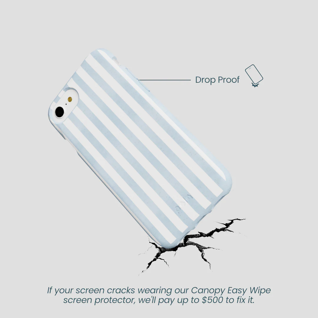 Powder Blue Cloud Stripes iPhone 6/6s/7/8/SE Case - Image 5