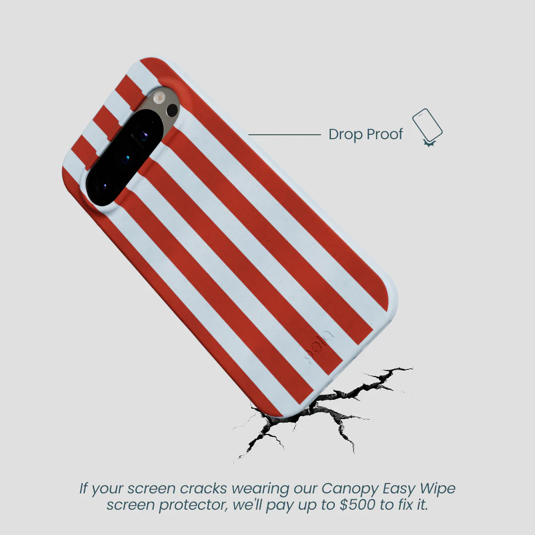 Powder Blue Copper Stripes Google Pixel 9/9 Pro Case - Image 4