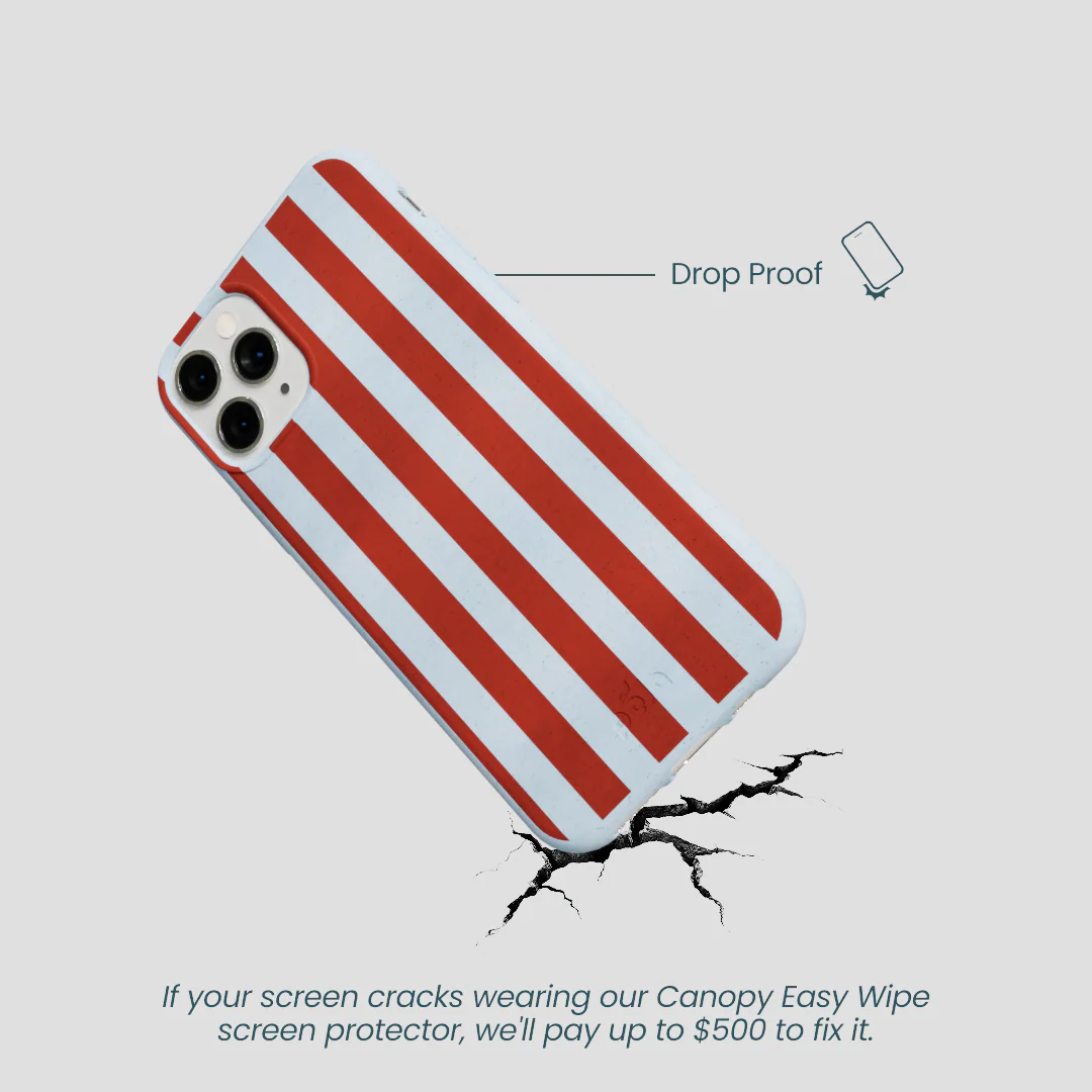 Powder Blue Copper Stripes iPhone 11 Pro Case - Image 5