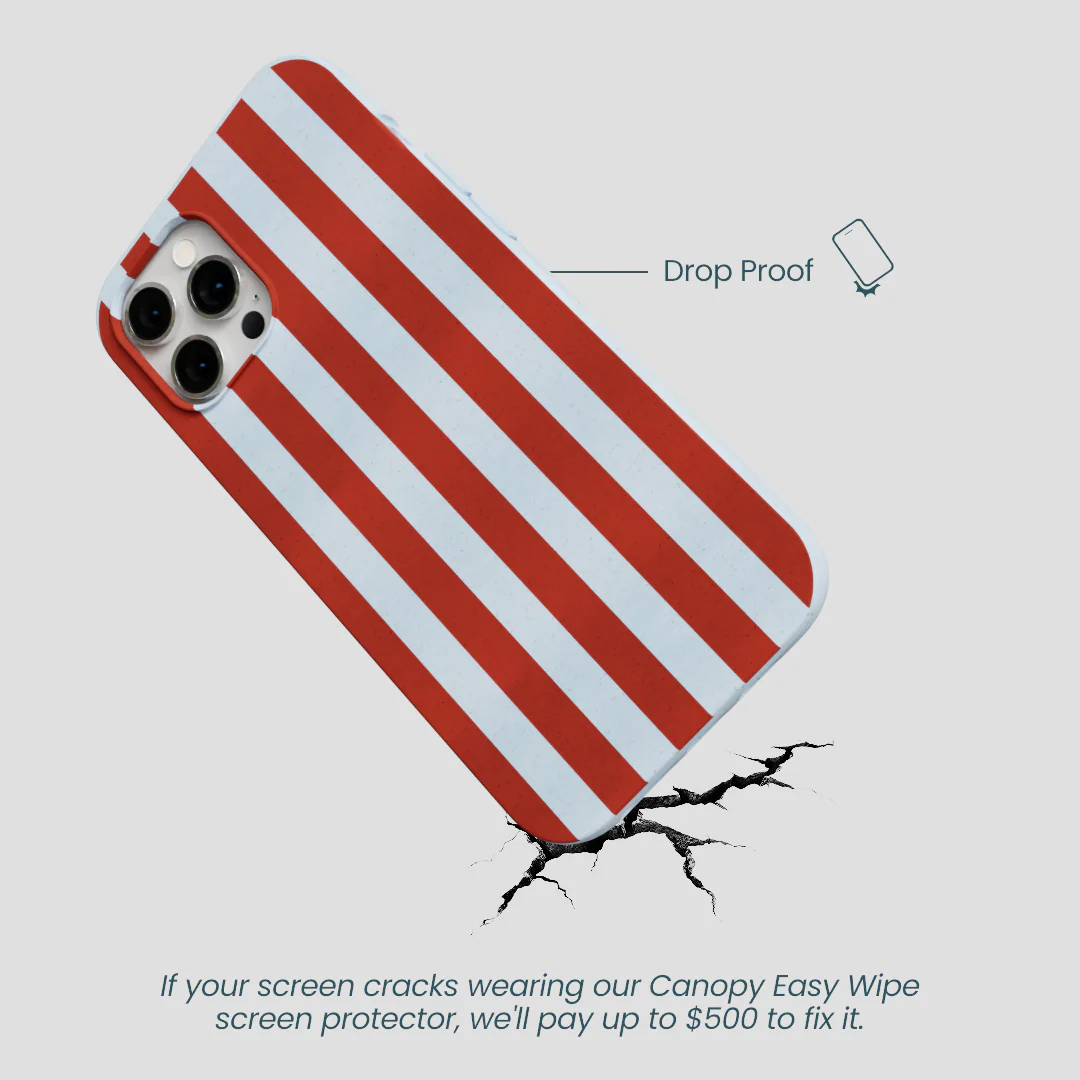 Powder Blue Copper Stripes iPhone 12 Pro Max Case - Image 5