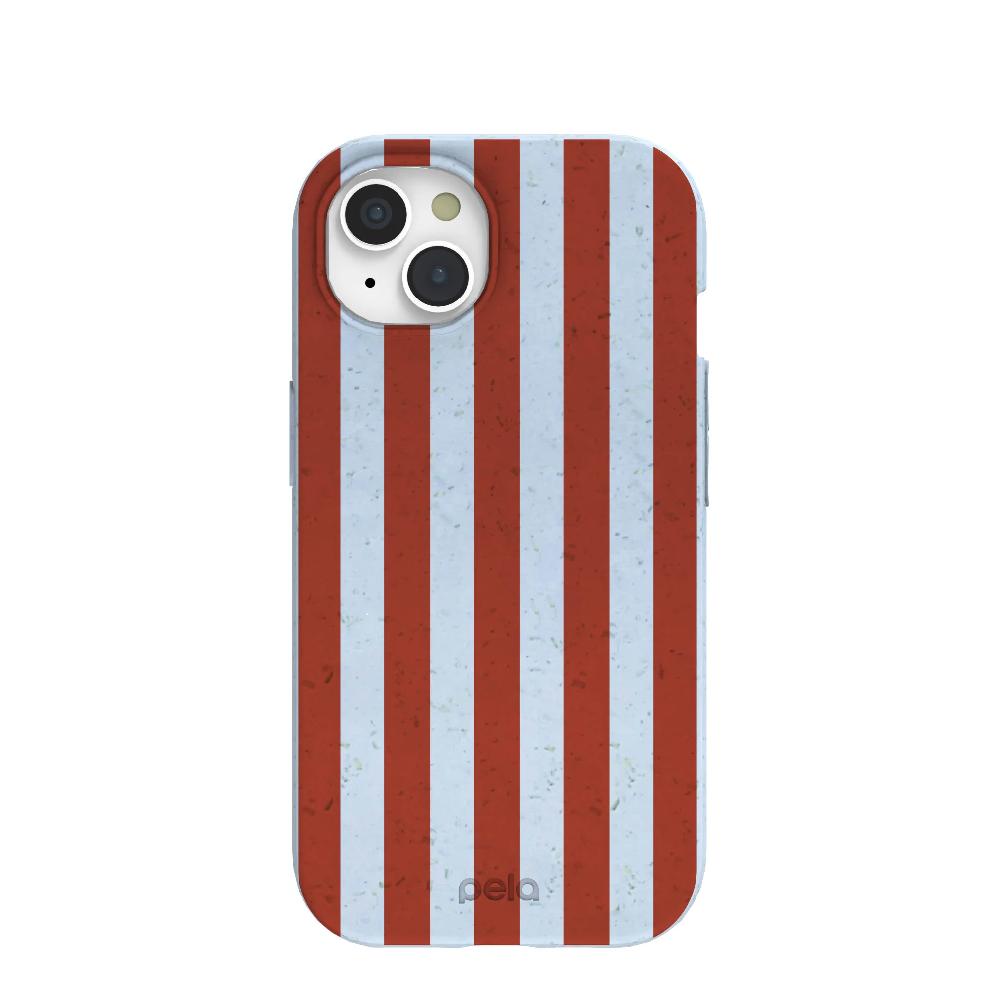 Powder Blue Copper Stripes iPhone 15 Case
