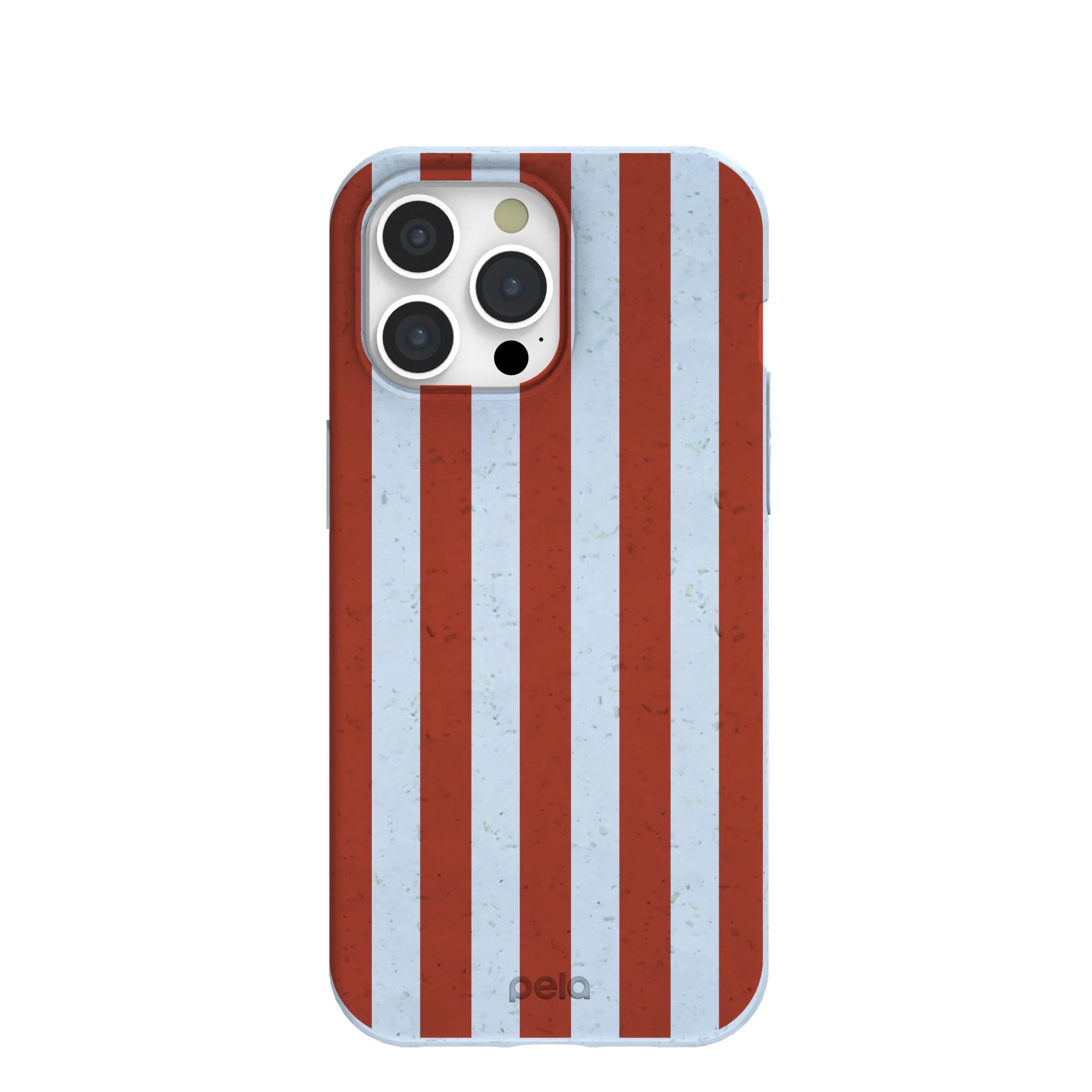 Powder Blue Copper Stripes iPhone 15 Pro Max Case