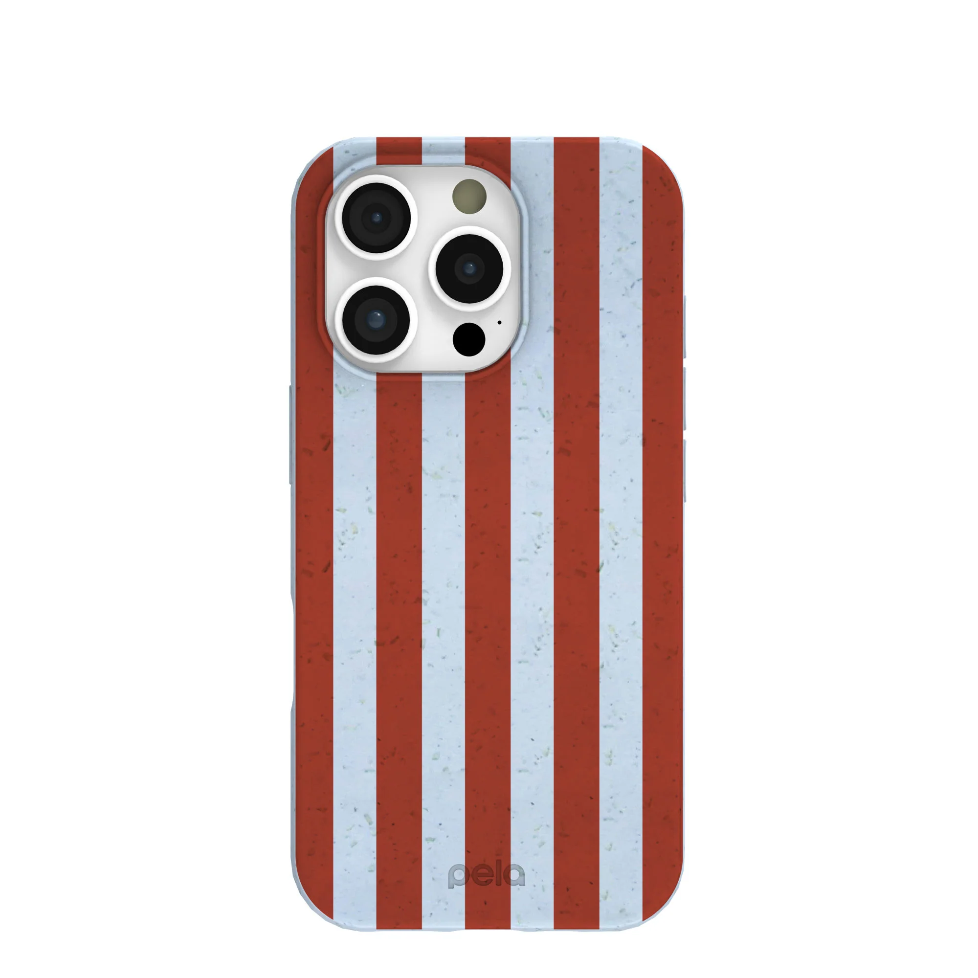 Powder Blue Copper Stripes iPhone 16 Pro Case