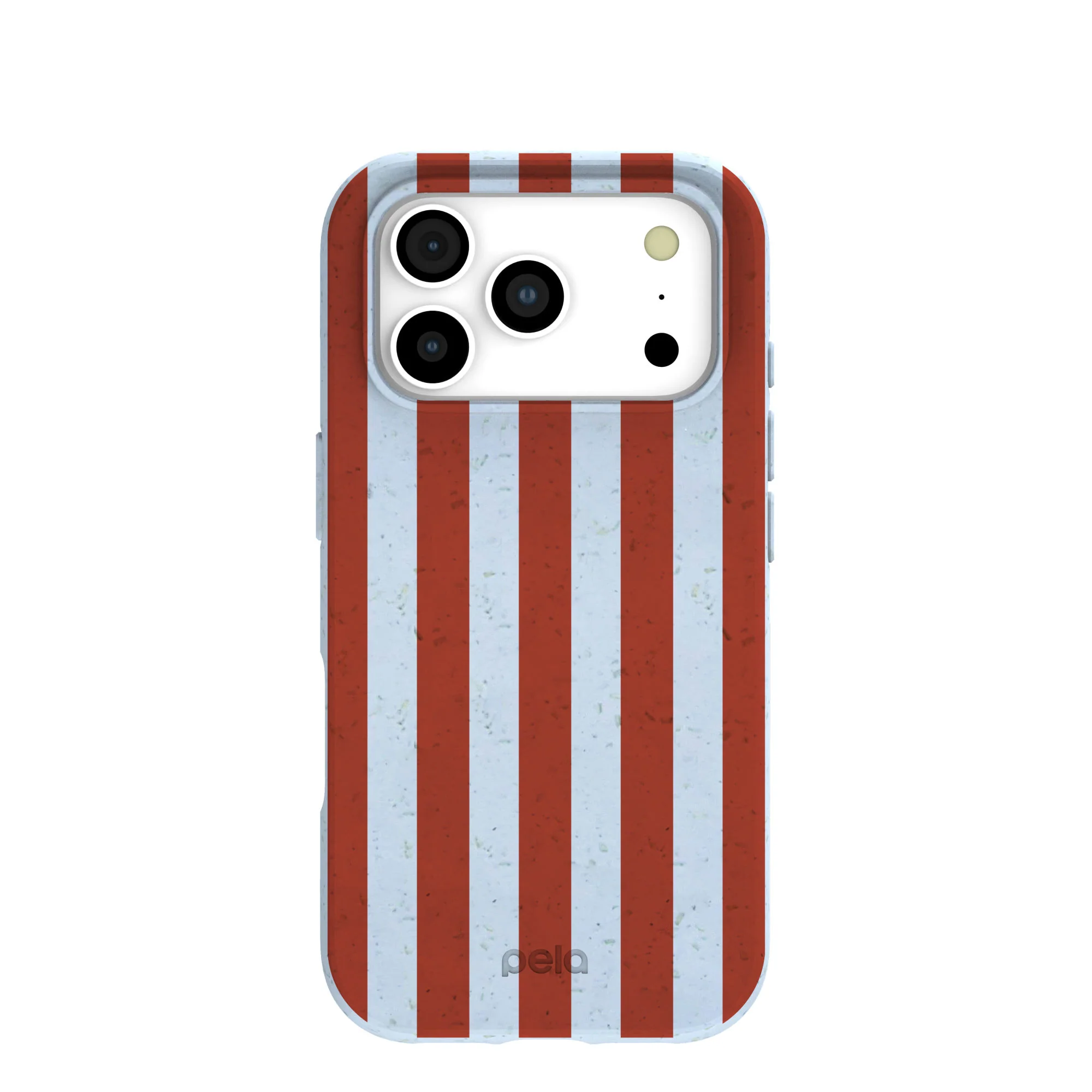 Powder Blue Copper Stripes iPhone 17 Pro Case