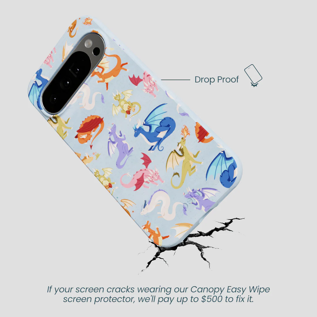 Powder Blue Dragon Cuties Google Pixel 10 Pro XL Case - Image 5
