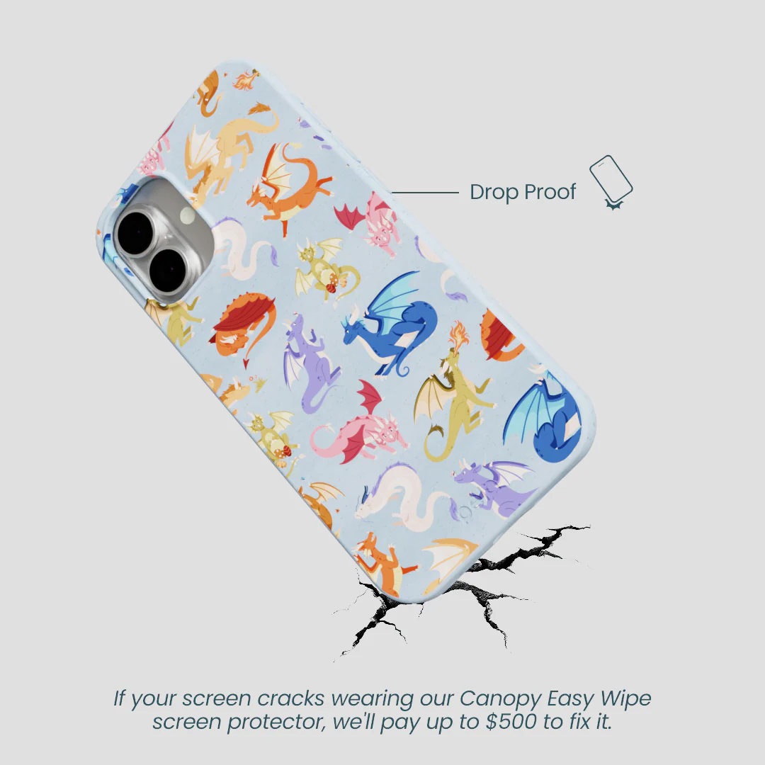Powder Blue Dragon Cuties iPhone 16 Plus Case - Image 5