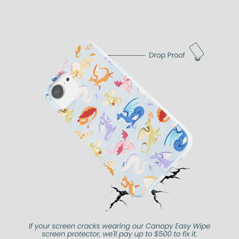 Powder Blue Dragon Cuties iPhone 16e/17e Case - Image 5