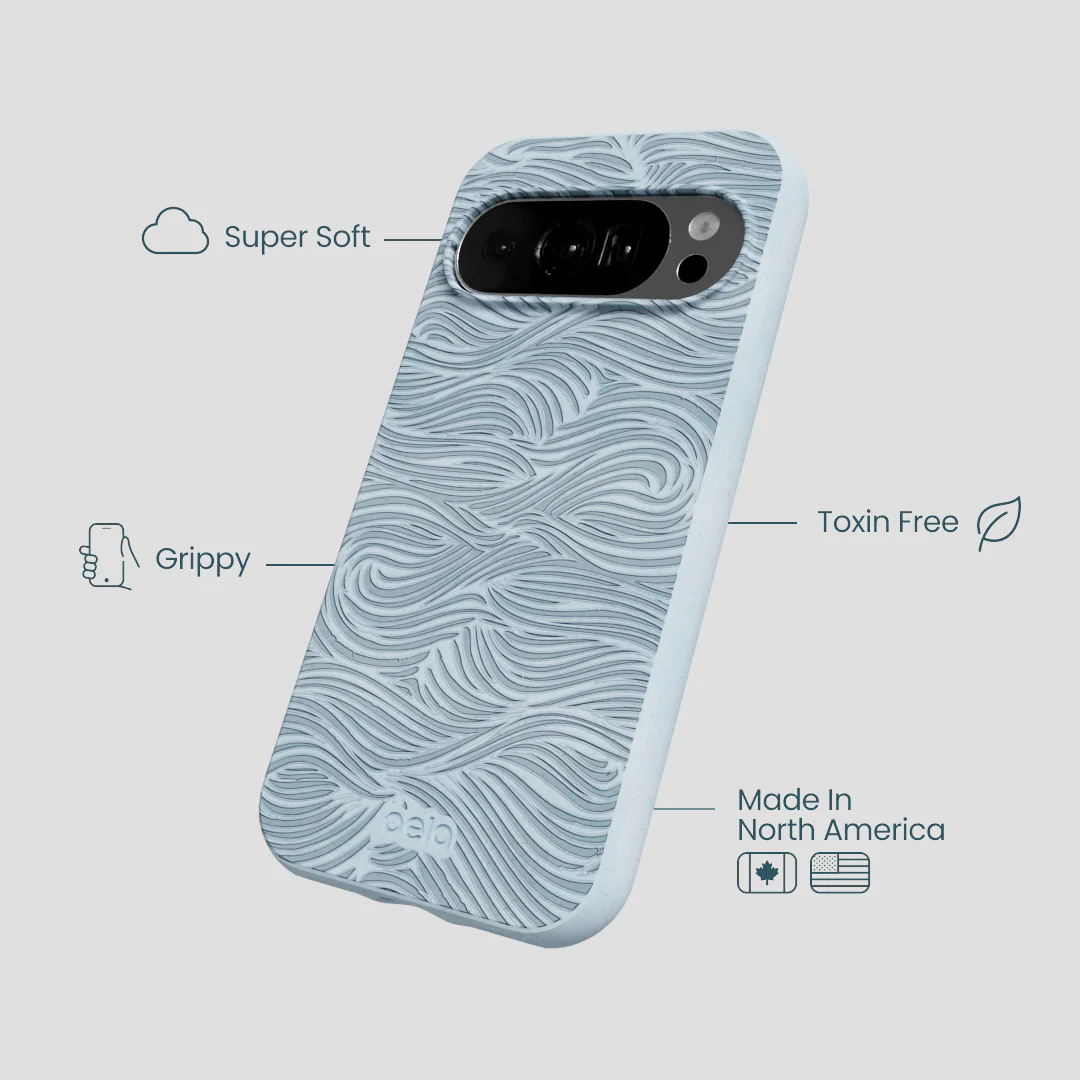 Powder Blue Ebb and Flow Google Pixel 10/10 Pro Case - Image 4