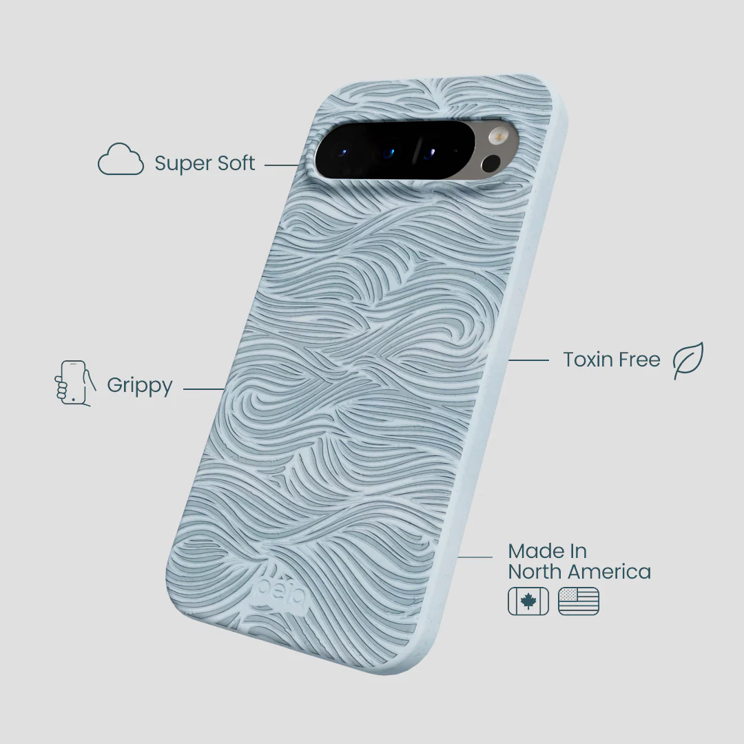 Powder Blue Ebb and Flow Google Pixel 9 Pro XL Case - Image 3