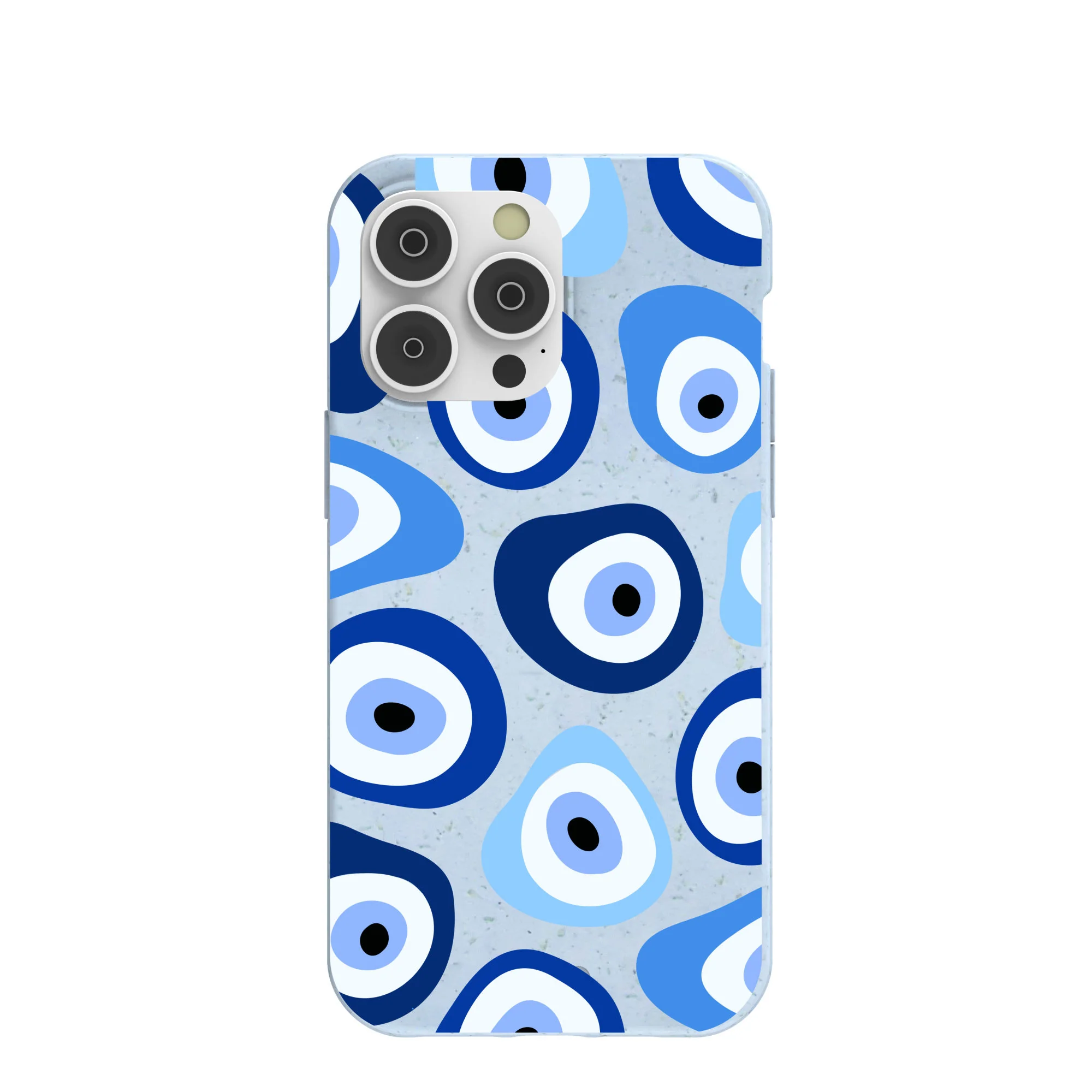 Powder Blue Evil Eye iPhone 14 Pro Max Case