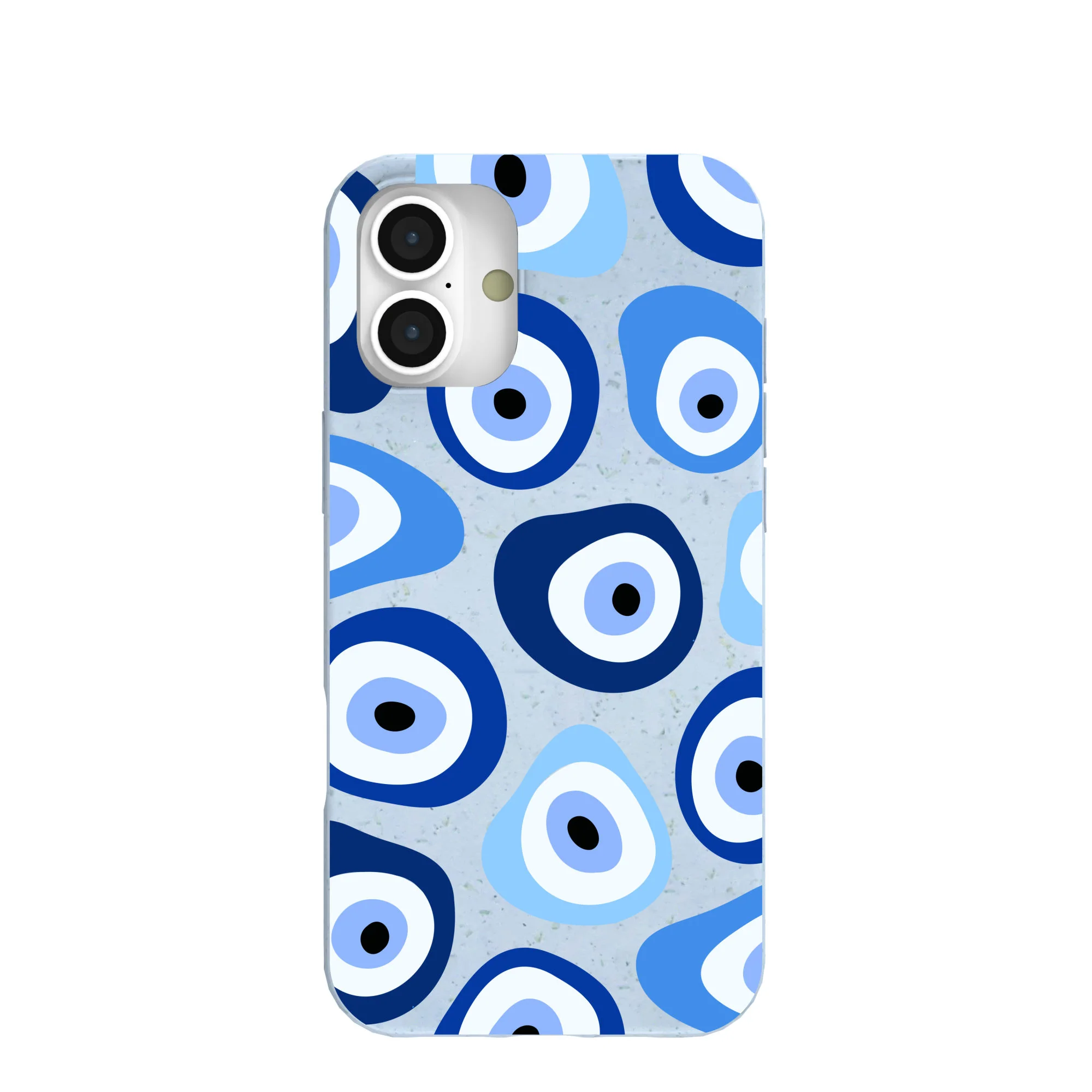 Powder Blue Evil Eye iPhone 16 Plus Case