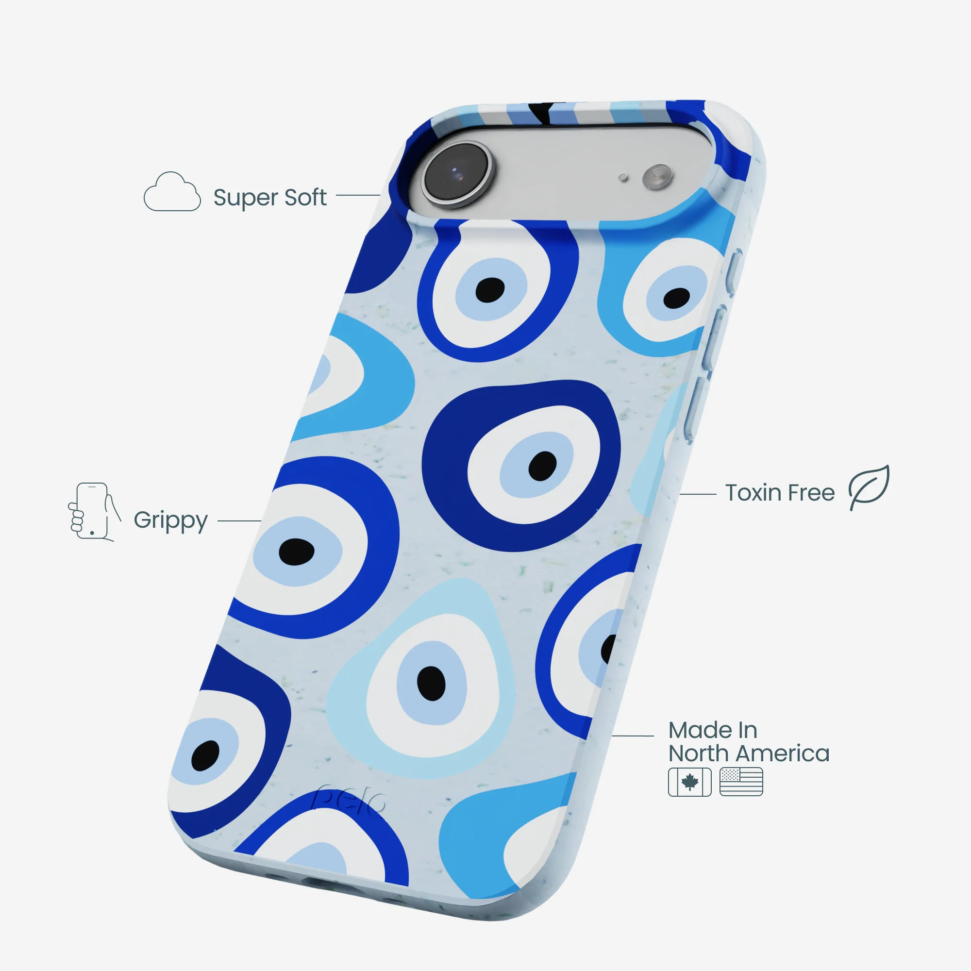 Powder Blue Evil Eye iPhone Air Case - Image 4