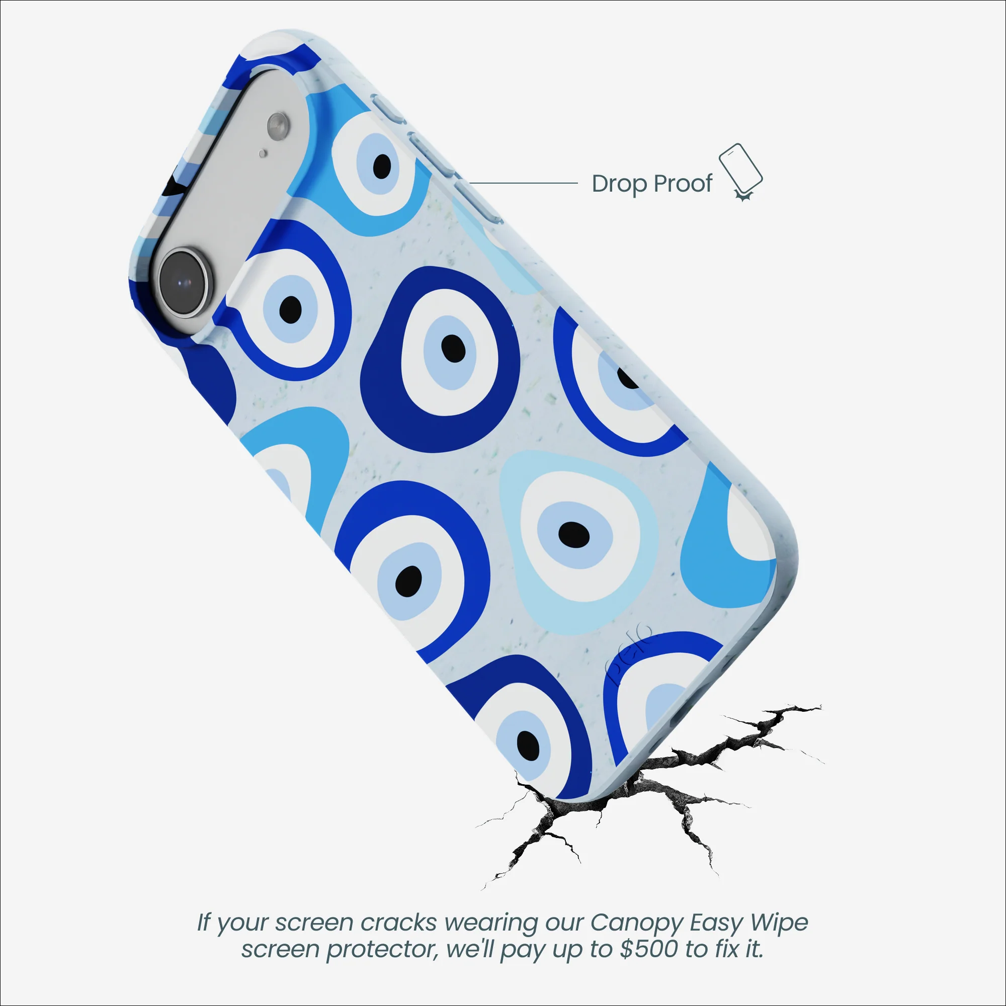 Powder Blue Evil Eye iPhone Air Case - Image 5