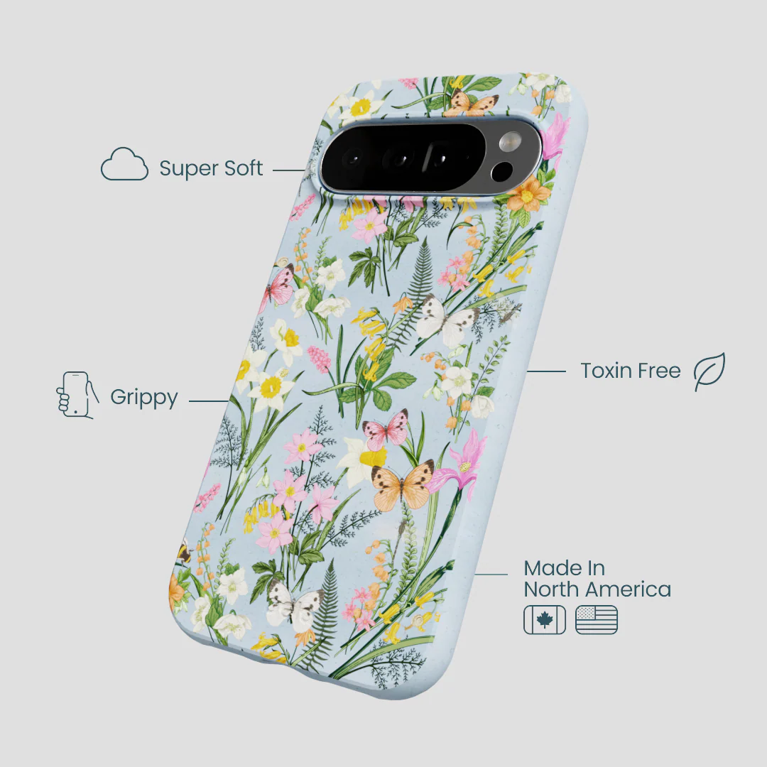 Powder Blue Fairy Wildflowers Google Pixel 10 Pro XL Case - Image 4