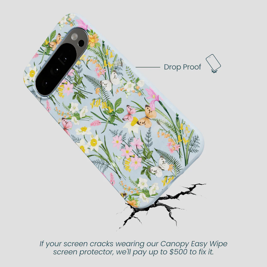 Powder Blue Fairy Wildflowers Google Pixel 10 Pro XL Case - Image 5