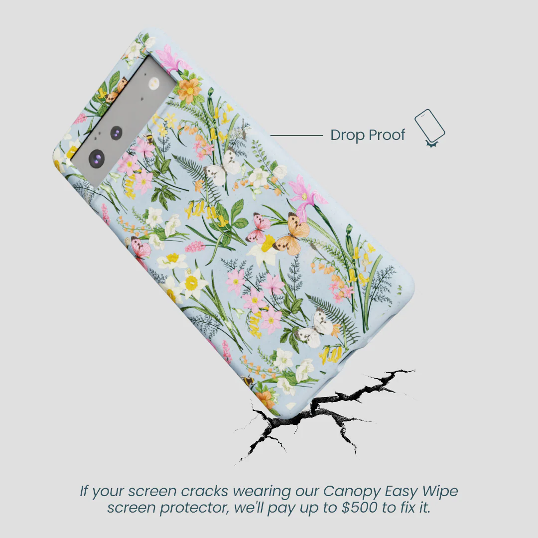 Powder Blue Fairy Wildflowers Google Pixel 6 Case - Image 5