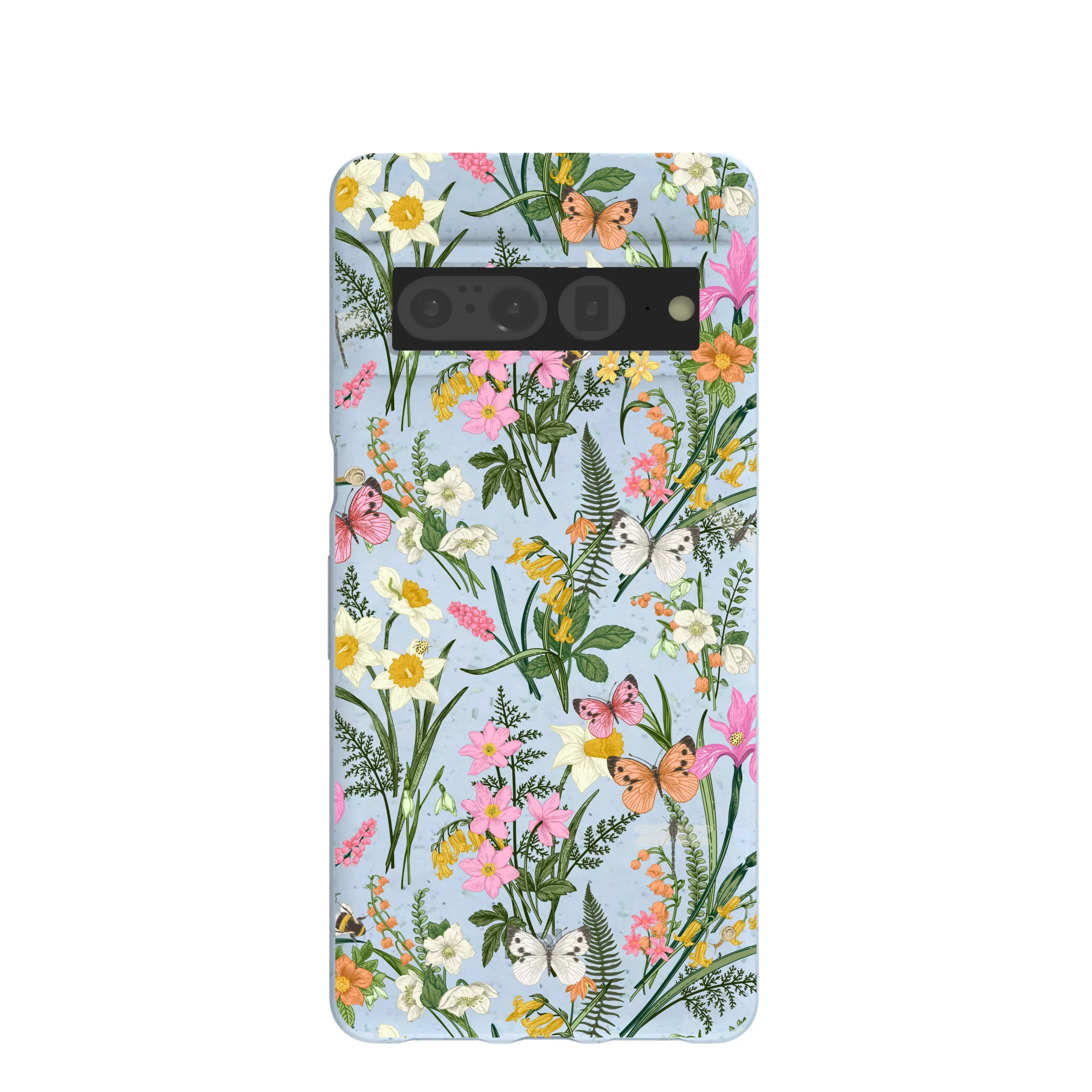 Powder Blue Fairy Wildflowers Google Pixel 7 Pro Case