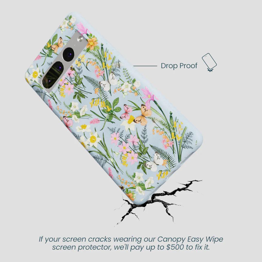 Powder Blue Fairy Wildflowers Google Pixel 7 Pro Case - Image 5