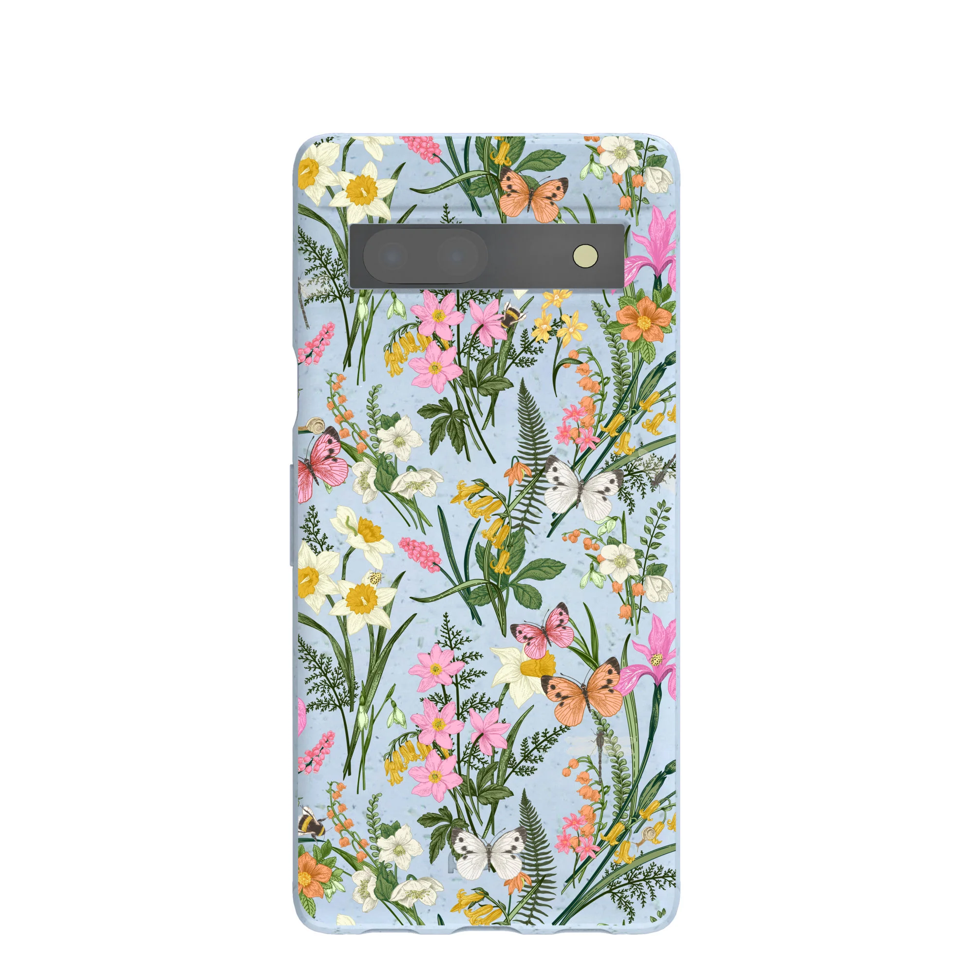 Powder Blue Fairy Wildflowers Google Pixel 7a Case
