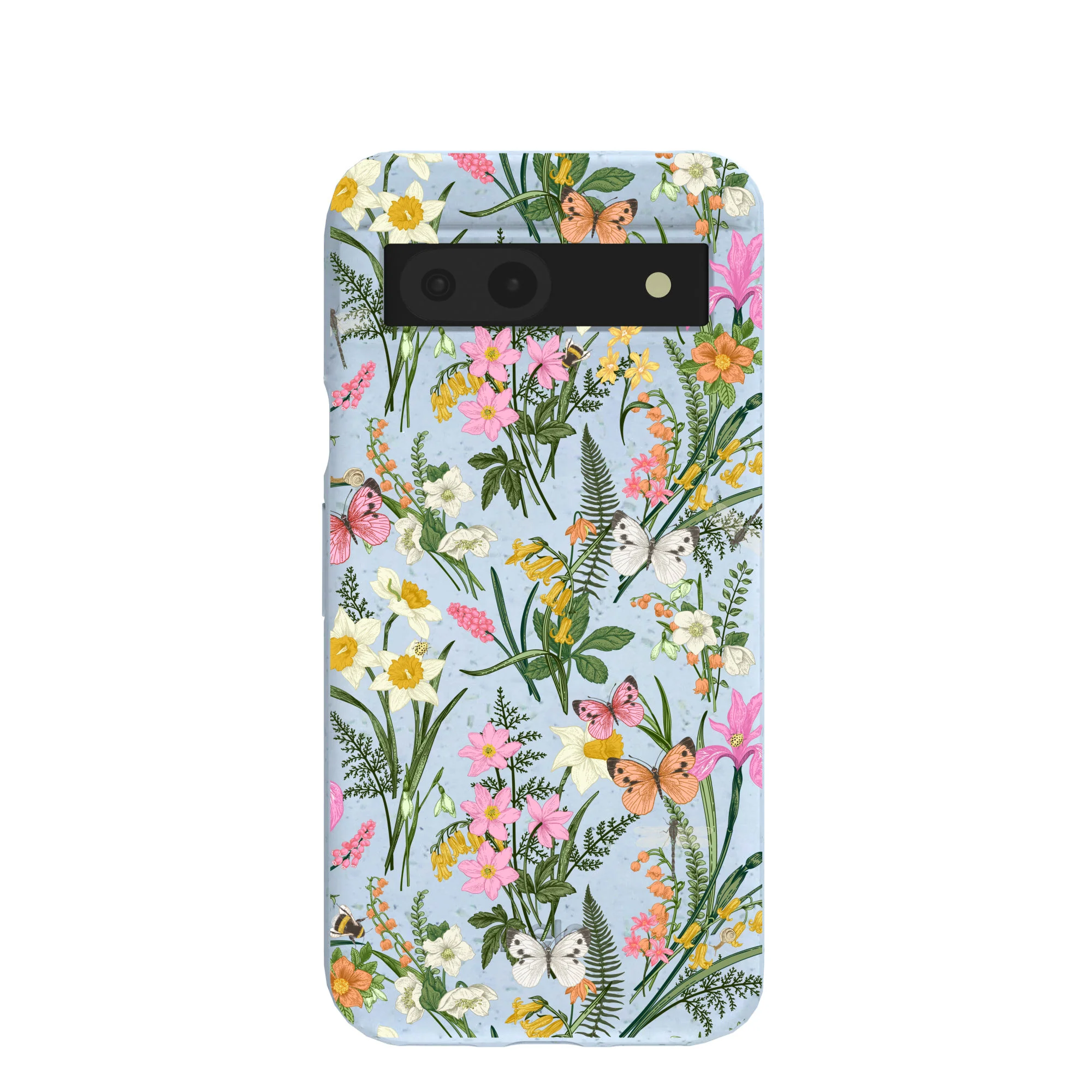Powder Blue Fairy Wildflowers Google Pixel 8a Case