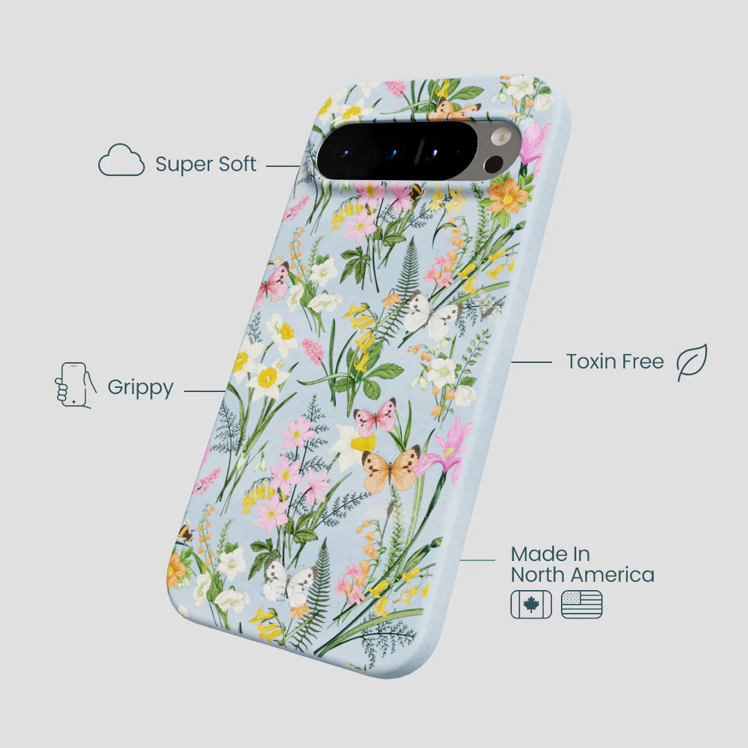 Powder Blue Fairy Wildflowers Google Pixel 9 Pro XL Case - Image 4