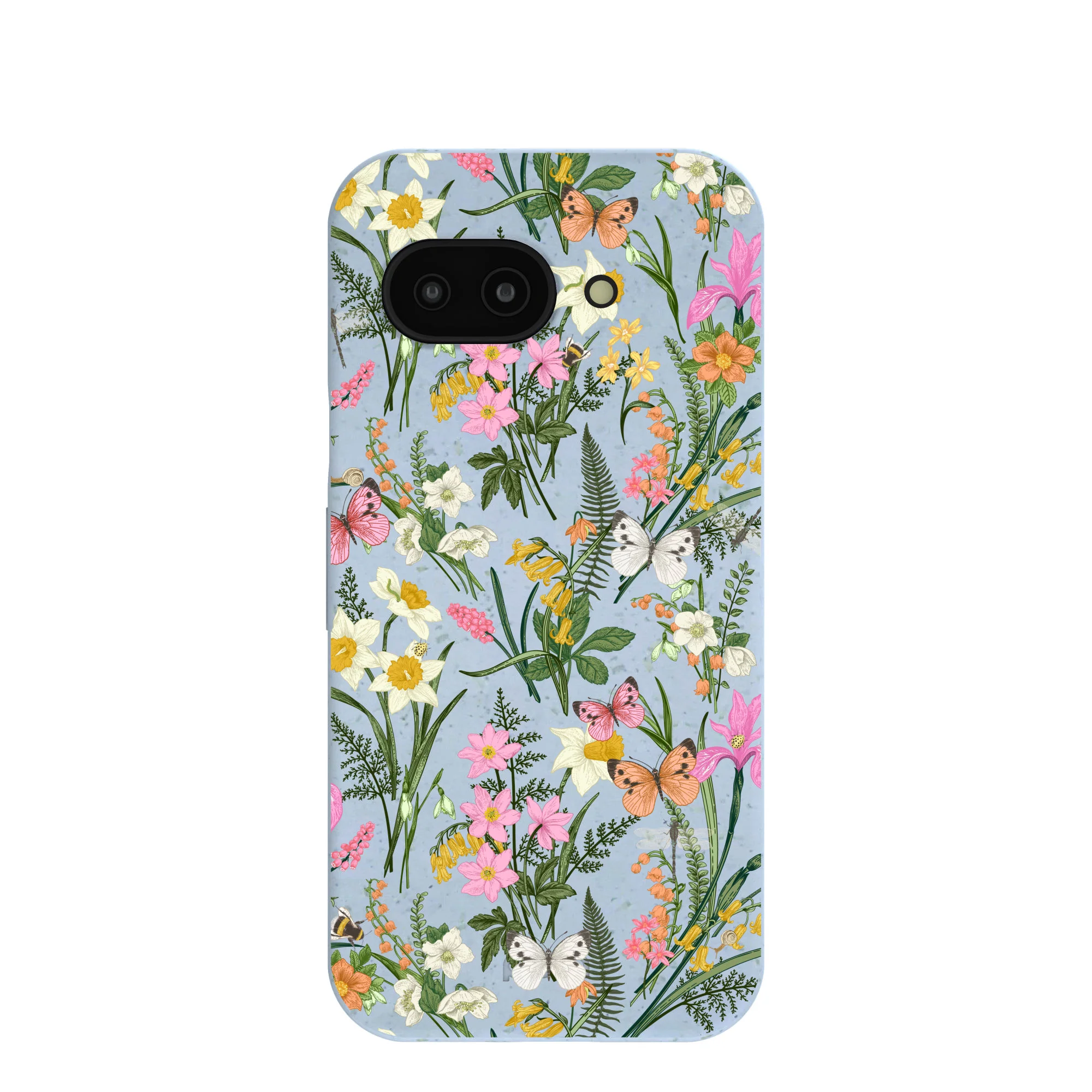 Powder Blue Fairy Wildflowers Google Pixel 9a Case