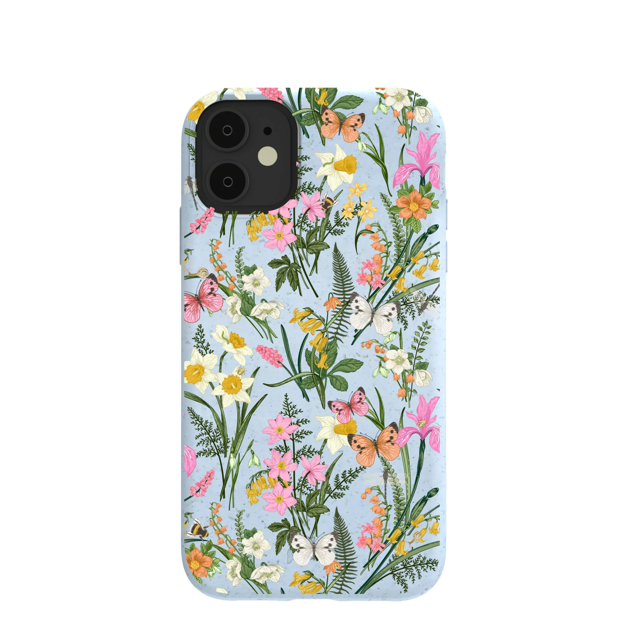 Powder Blue Fairy Wildflowers iPhone 11 Case