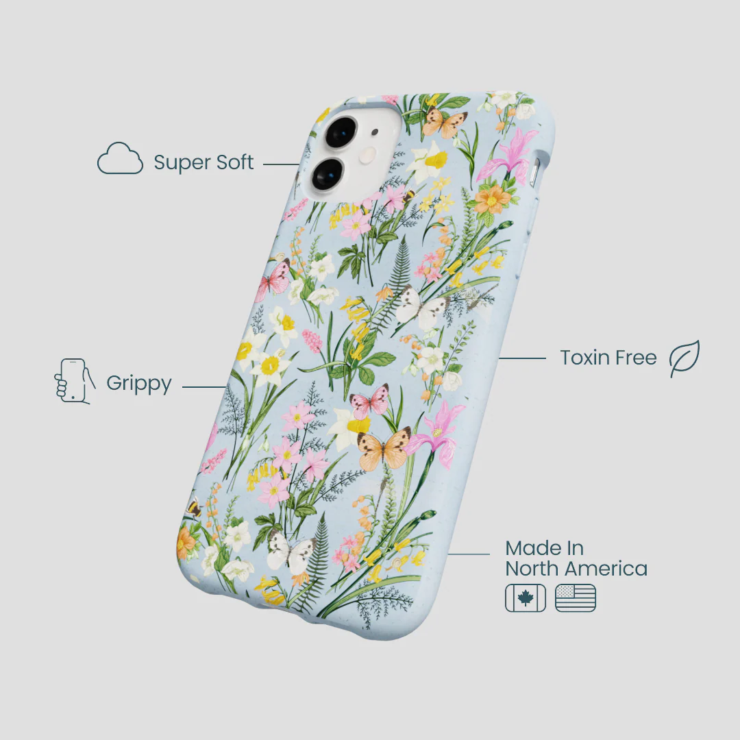 Powder Blue Fairy Wildflowers iPhone 11 Case - Image 4